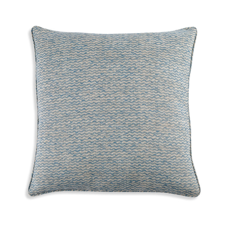 Square Cushion in Light Blue Popple