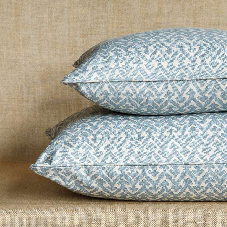 Square Cushion in Light Blue Rabanna