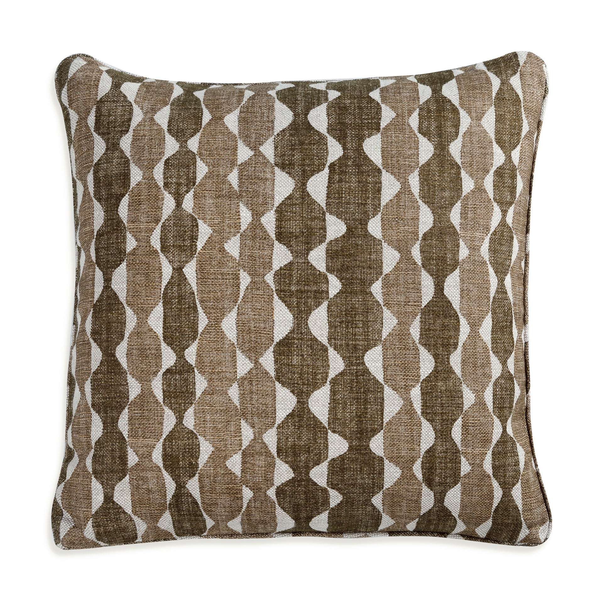 Square Cushion in Neutral Whittle