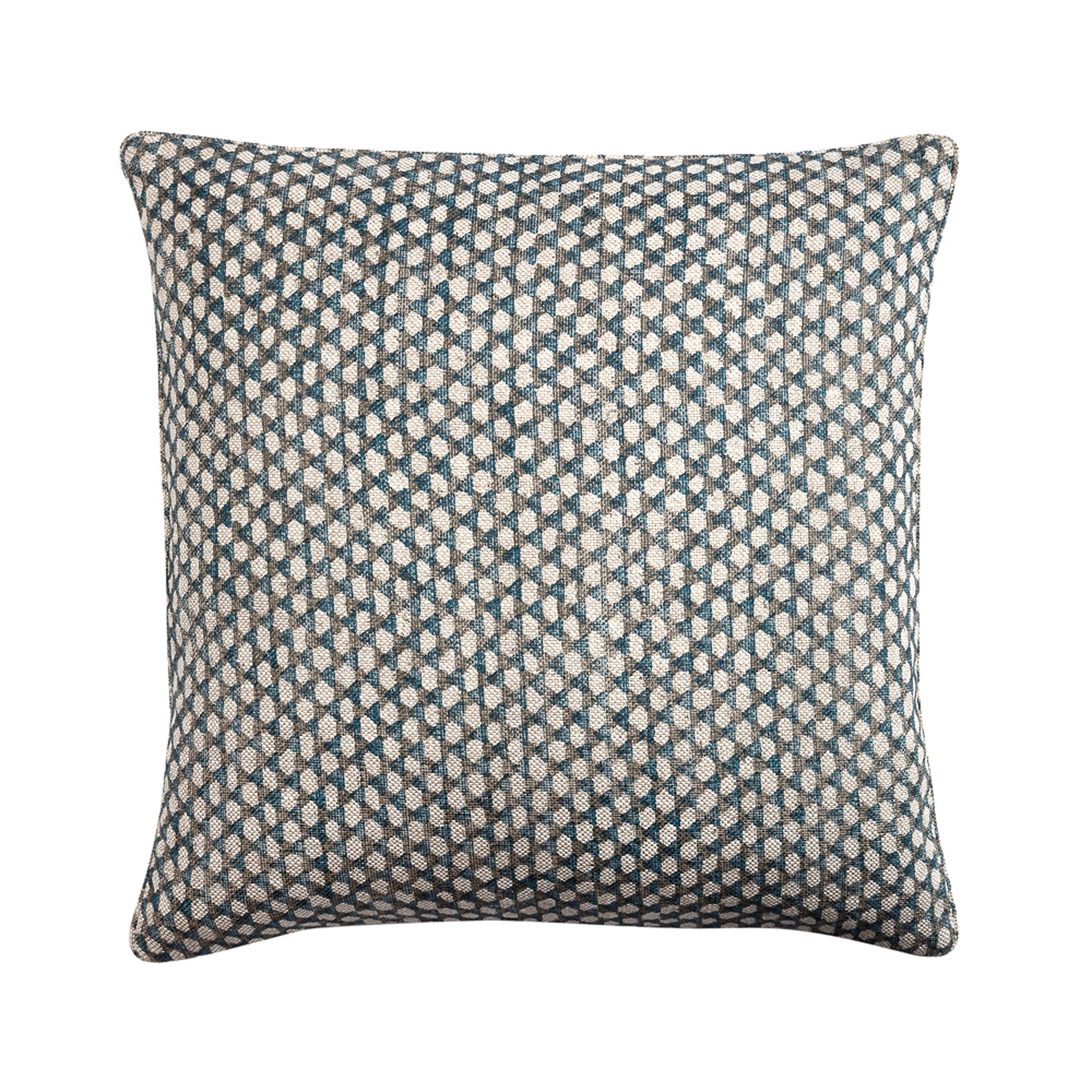 Square Cushion in Neutral Wicker