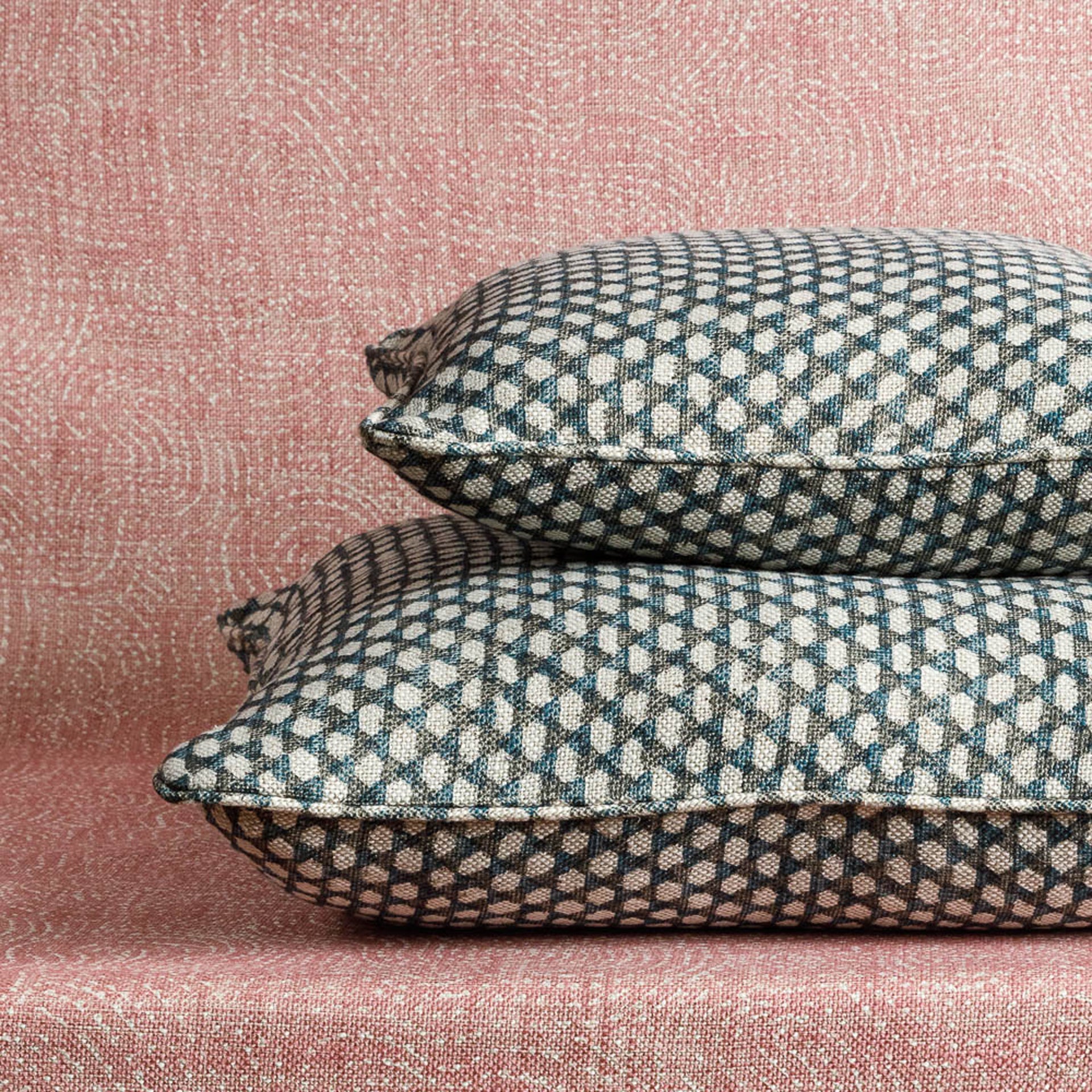 Square Cushion in Neutral Wicker