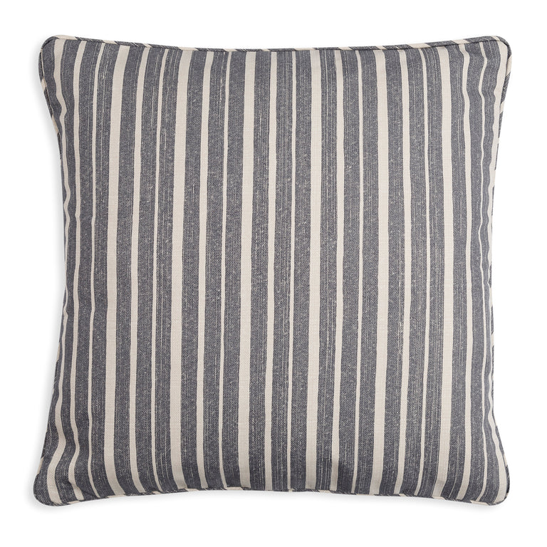 Square Outdoor Cushion in Neutral York Stripe