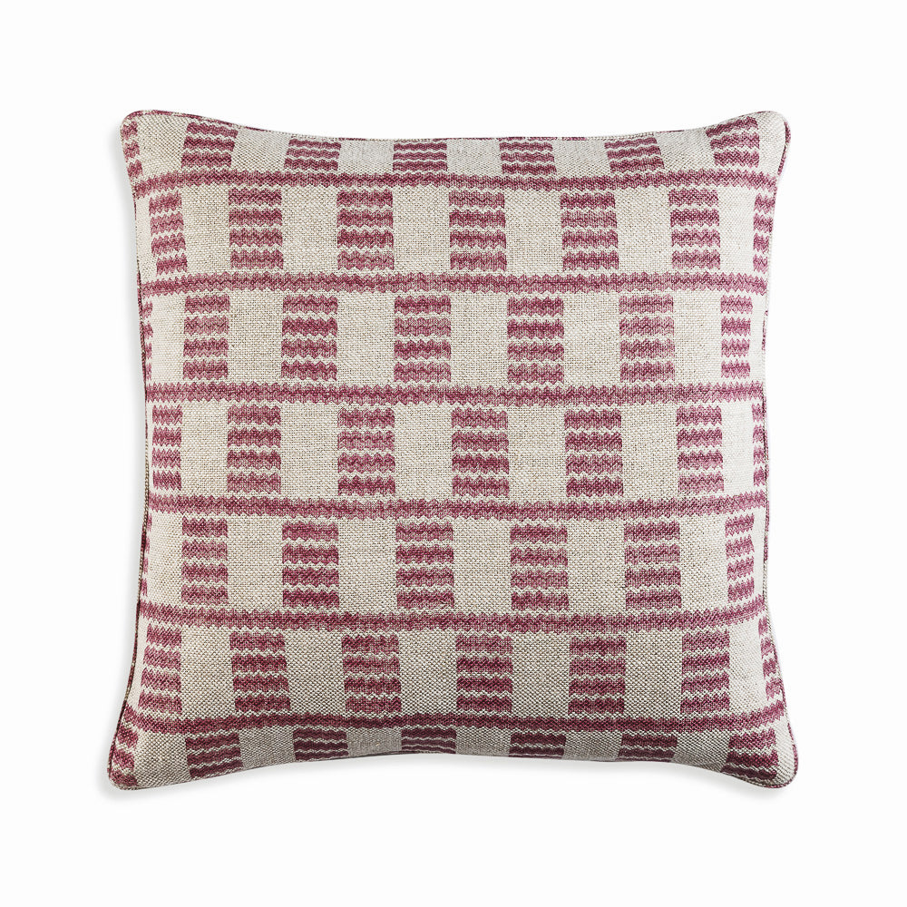 Square Cushion in Pink Cove
