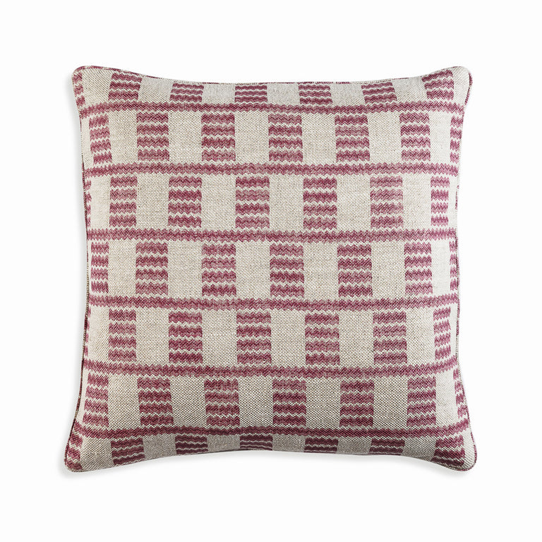 Square Cushion in Pink Cove