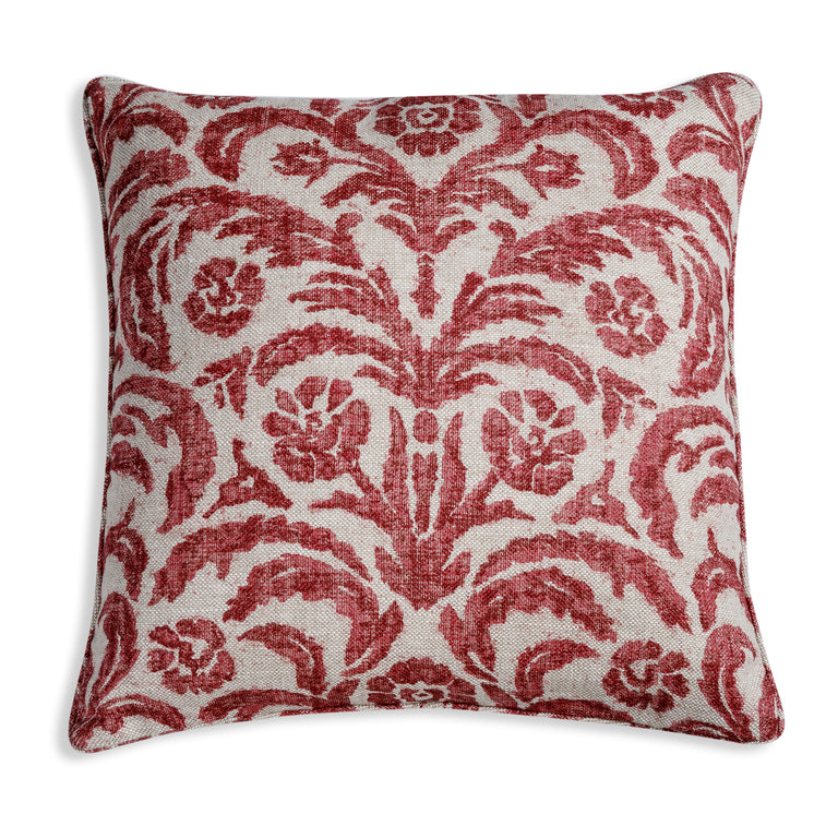 Square Cushion in Pink Marlborough