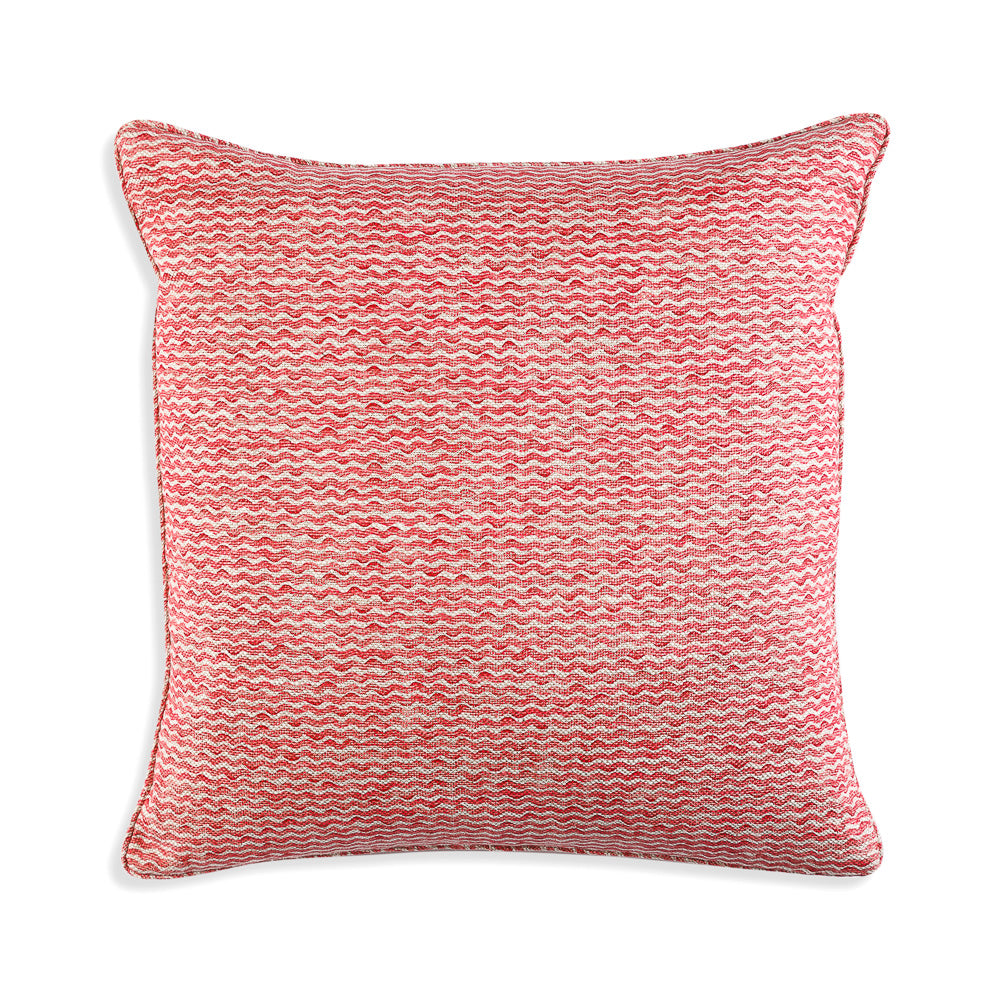 Square Cushion in Red Popple