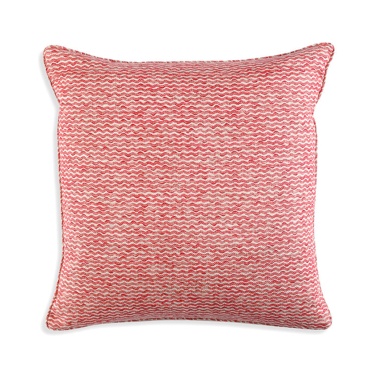 Square Cushion in Red Popple