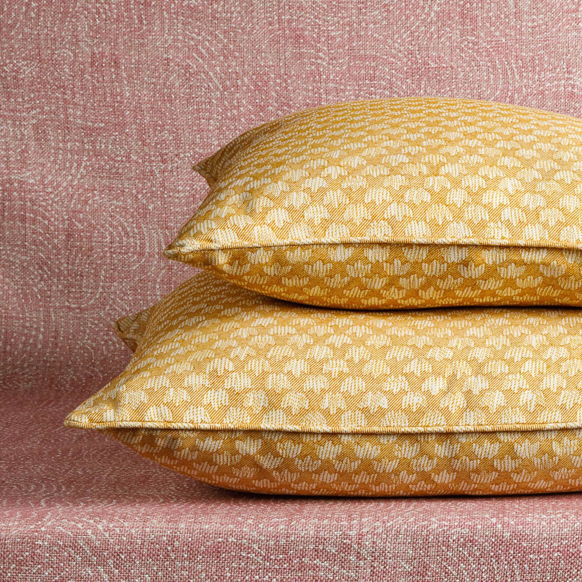 Square Cushion in Yellow Eythorne