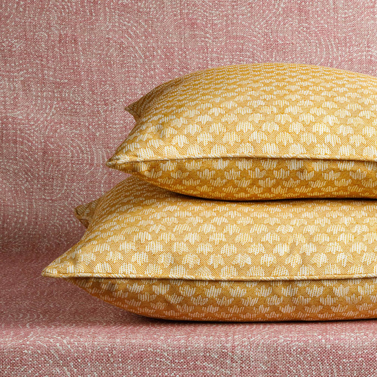 Square Cushion in Yellow Eythorne