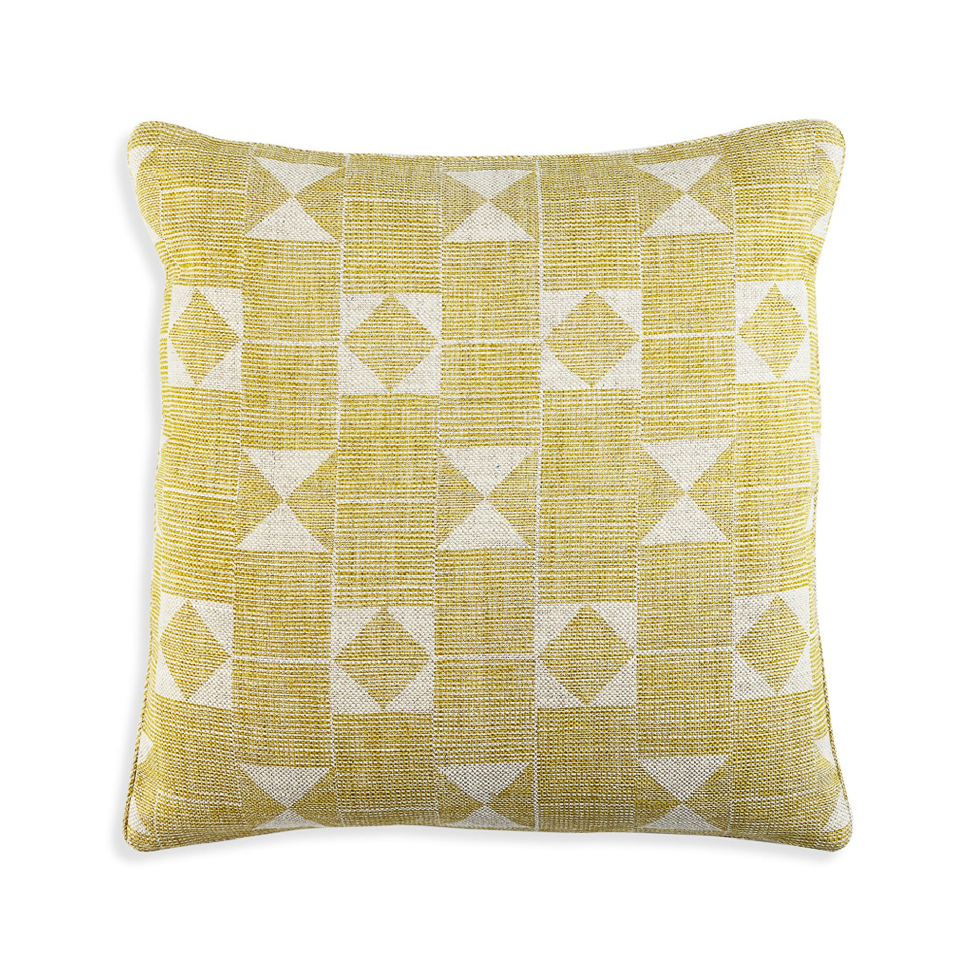 Square Cushion in Yellow Flag