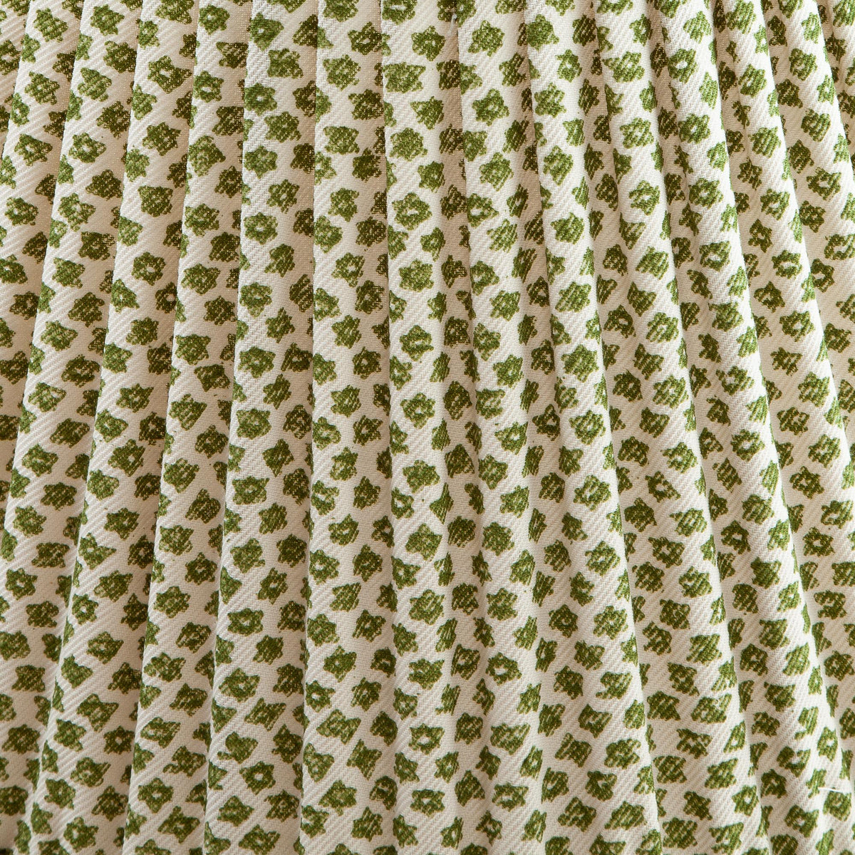 Light Cotton Fabric Sample in Green Marden