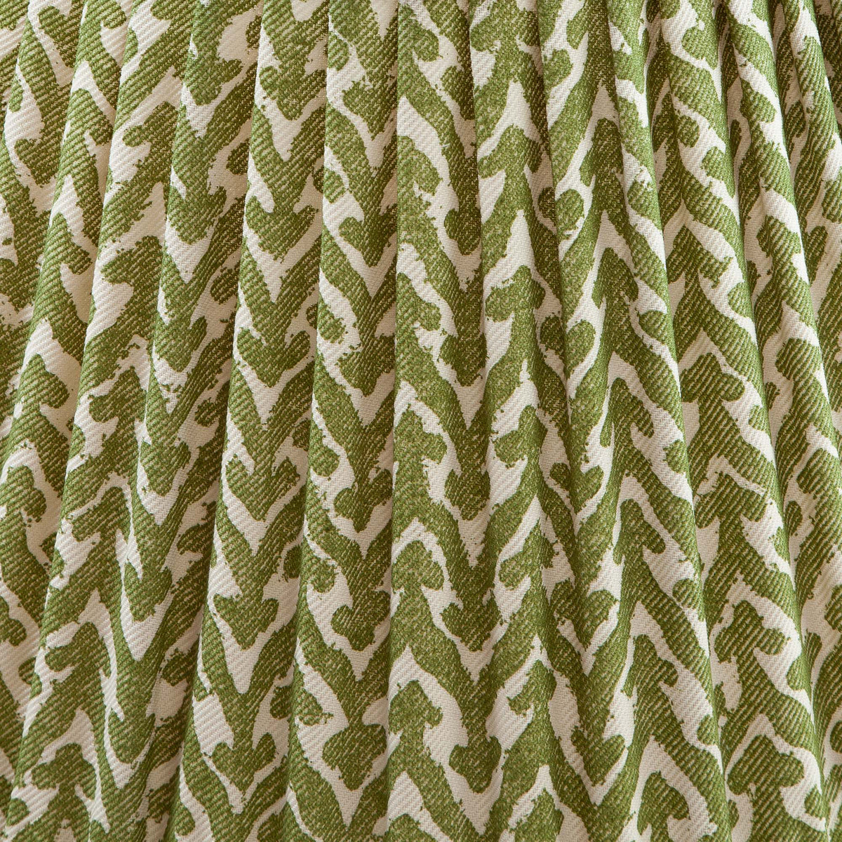 Light Cotton Fabric Sample in Green Rabanna