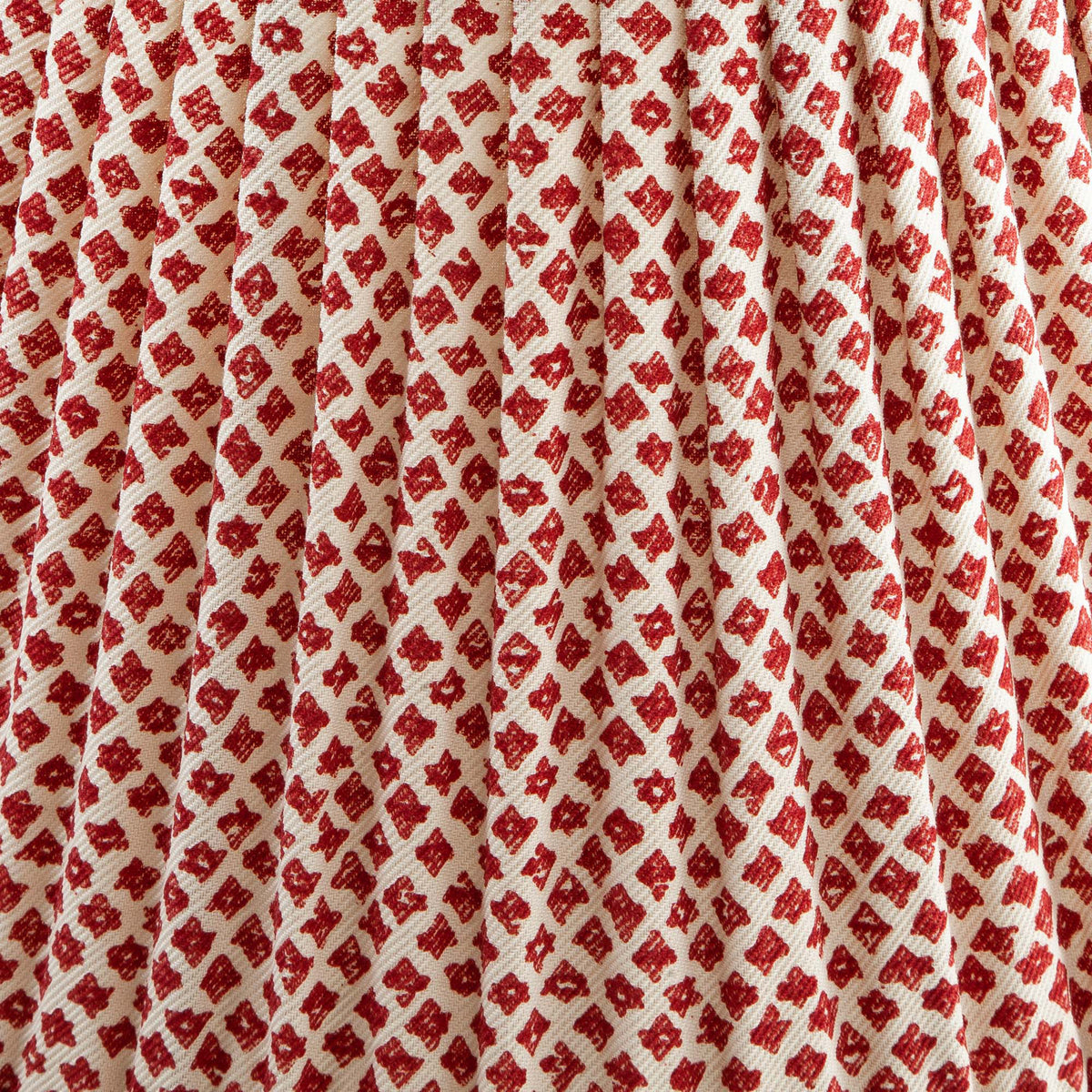 Light Cotton Fabric Sample in Red Marden