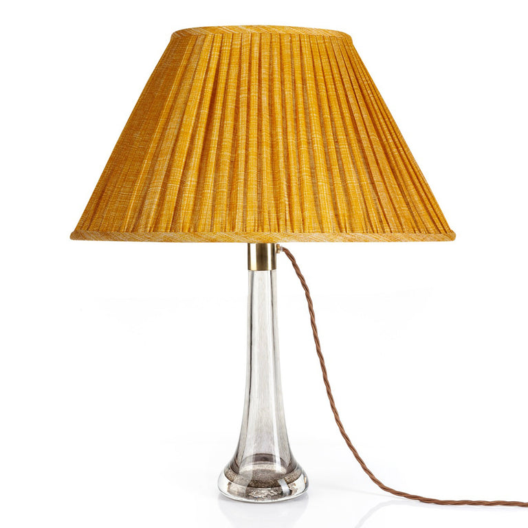 Oval Gathered Lampshade in Club Yellow