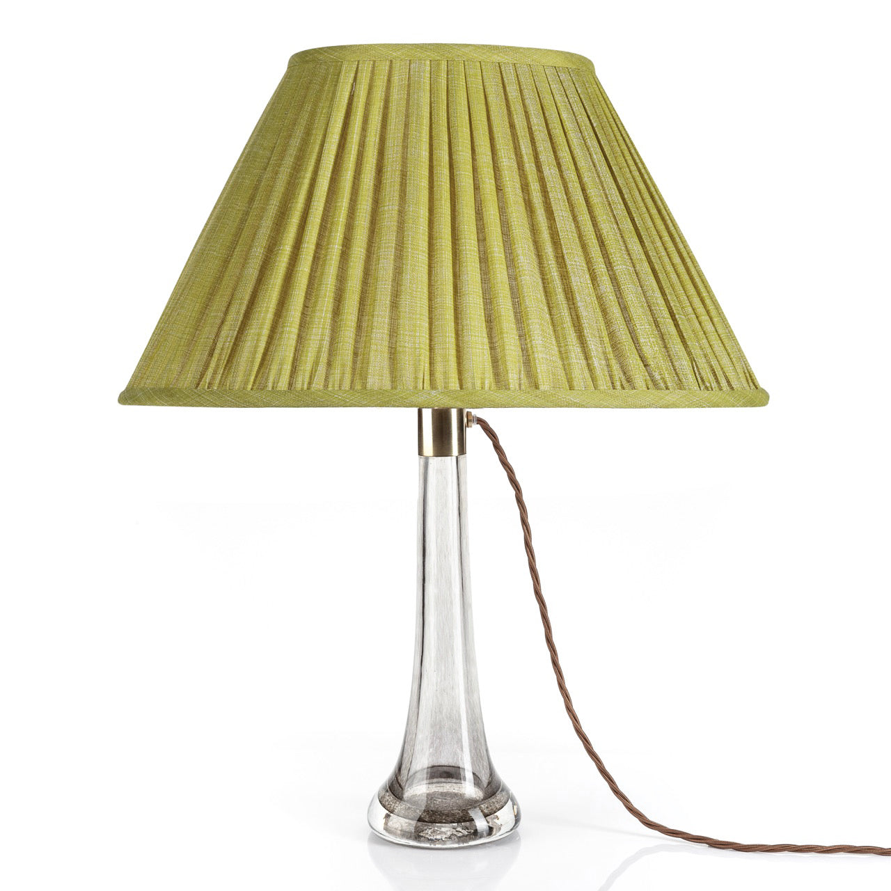 Oval Gathered Lampshade in Euphorbia