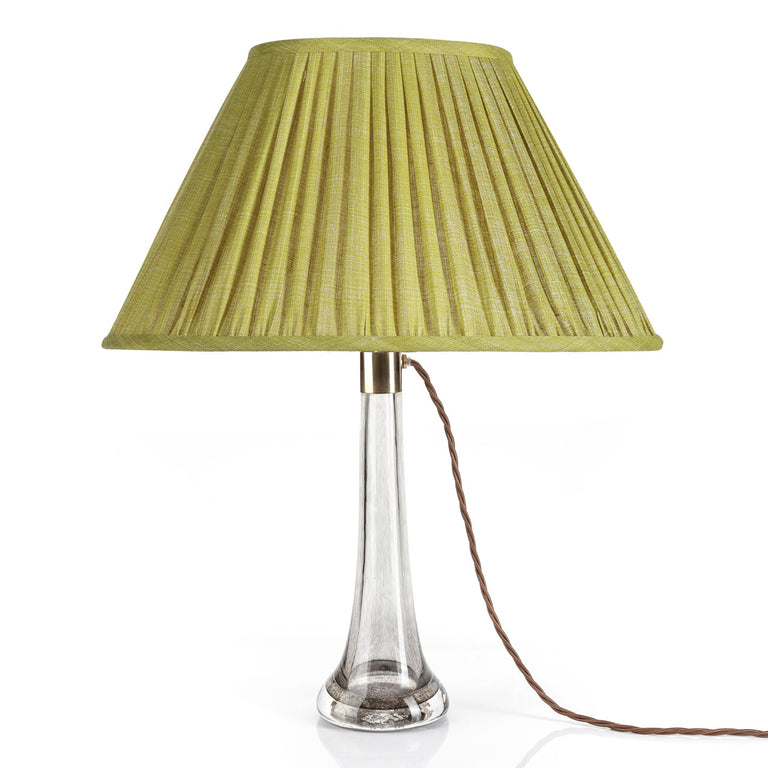 Oval Gathered Lampshade in Euphorbia