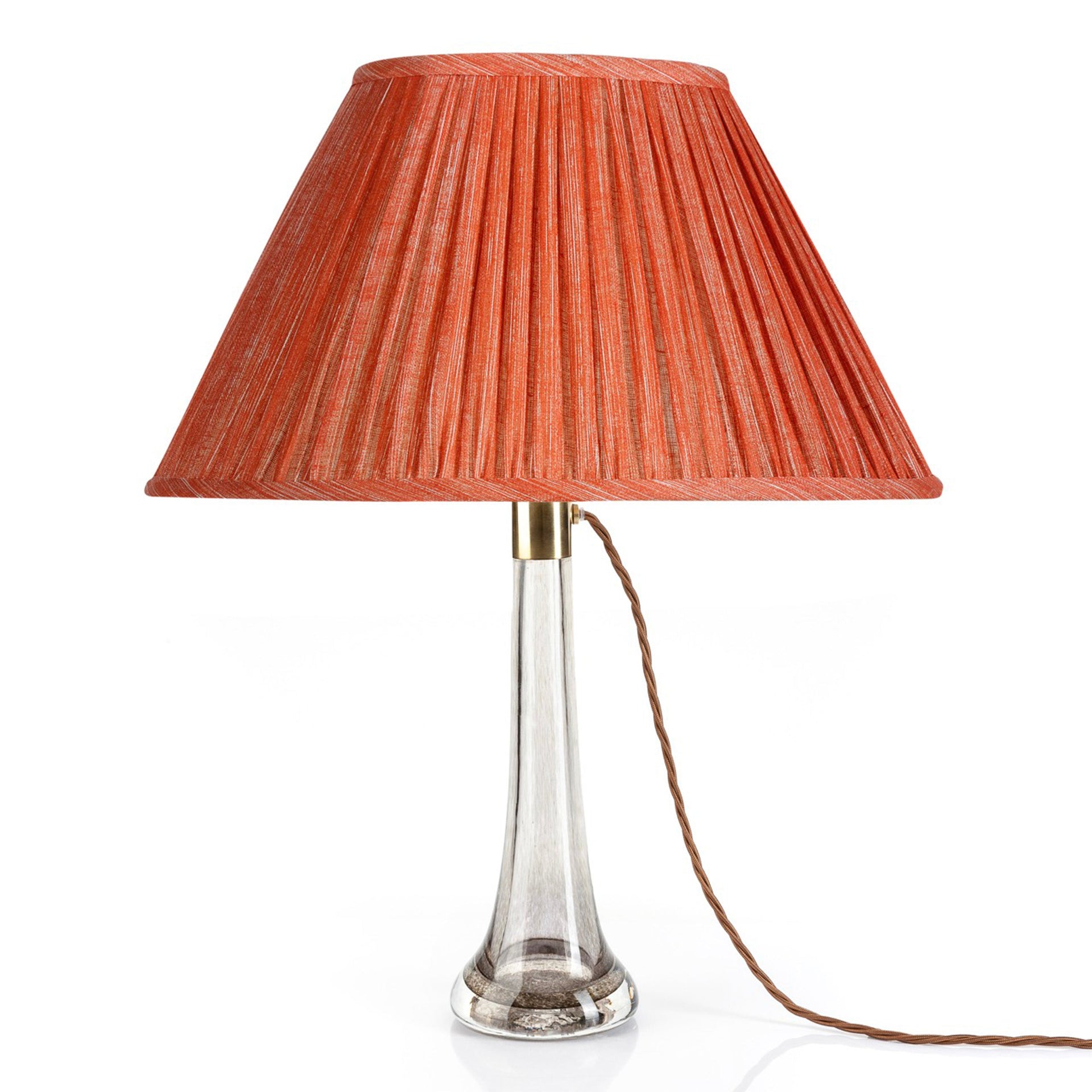 Oval Gathered Lampshade in Fresco