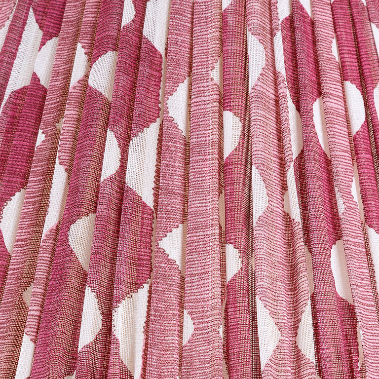 Oval Gathered Lampshade in Fuchsia Whittle