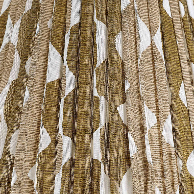 Oval Gathered Lampshade in Neutral Whittle