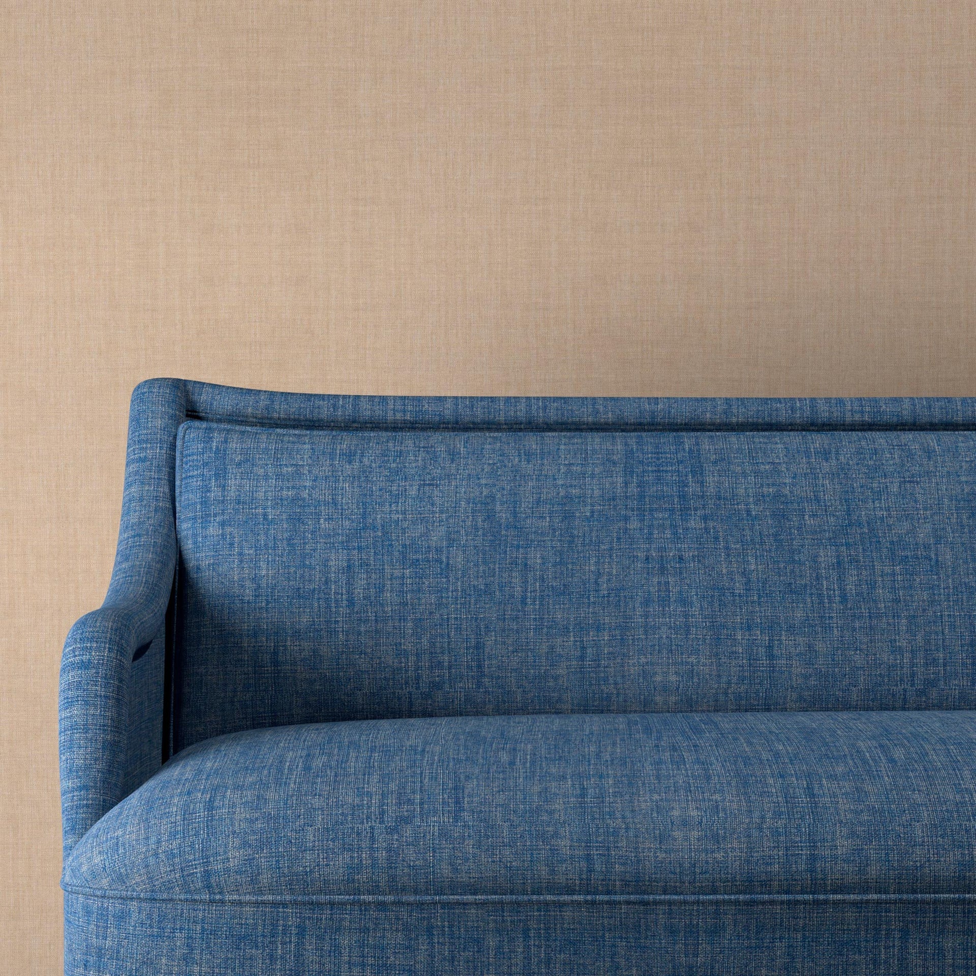 Plain Linen Fabric 038 - Overall Blue
