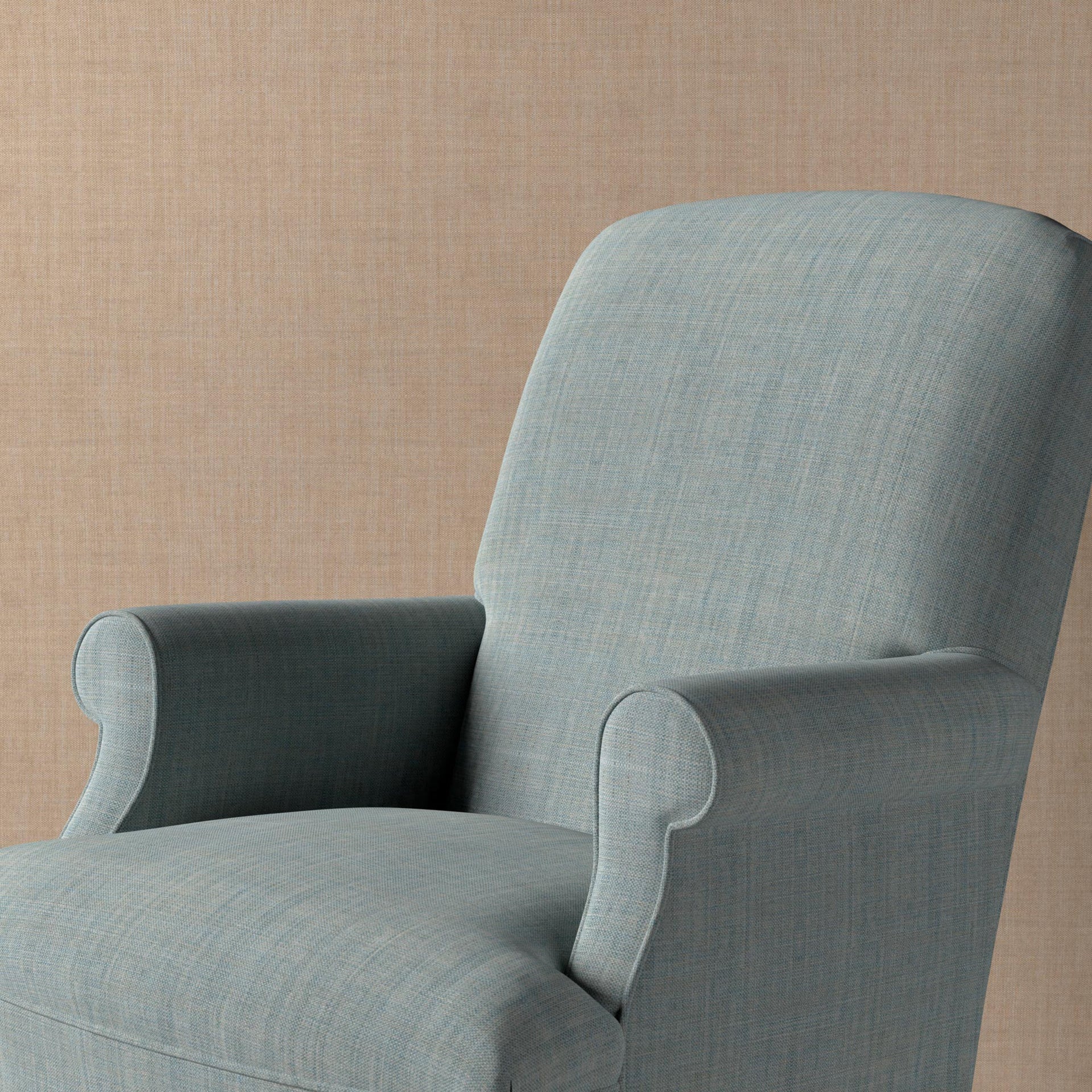 Plain Linen Fabric 052 - Heron