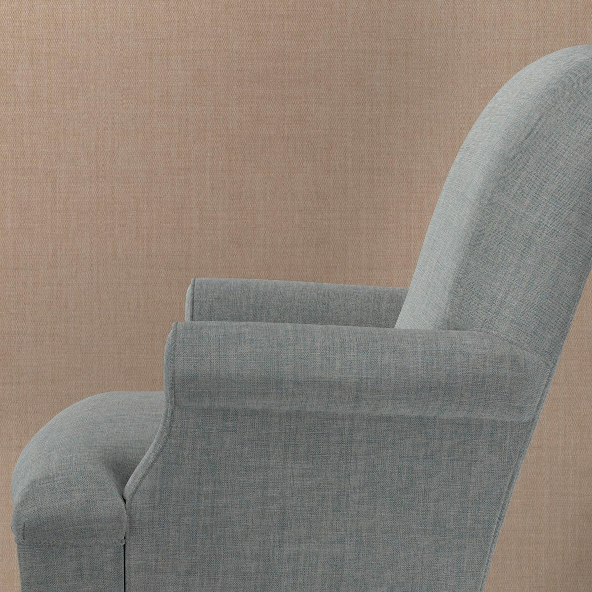 Plain Linen Fabric 126 - Rain