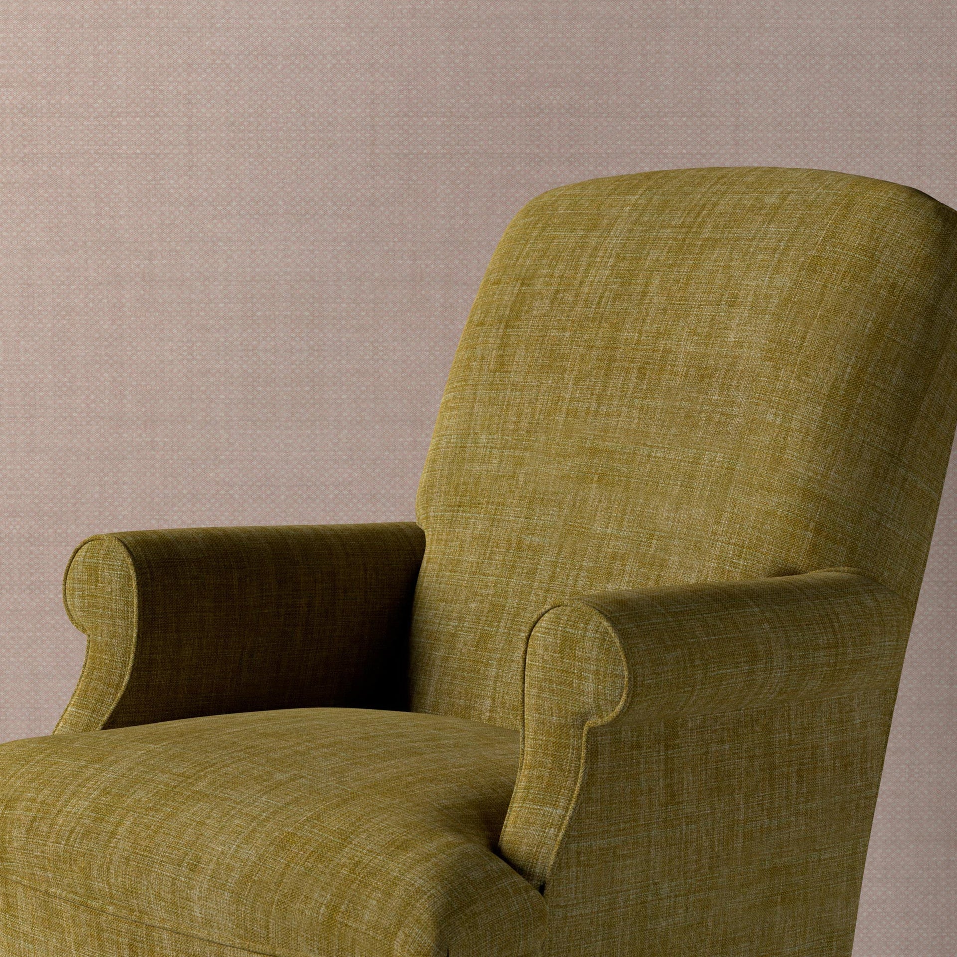 Plain Linen Fabric 022 - Goose Green