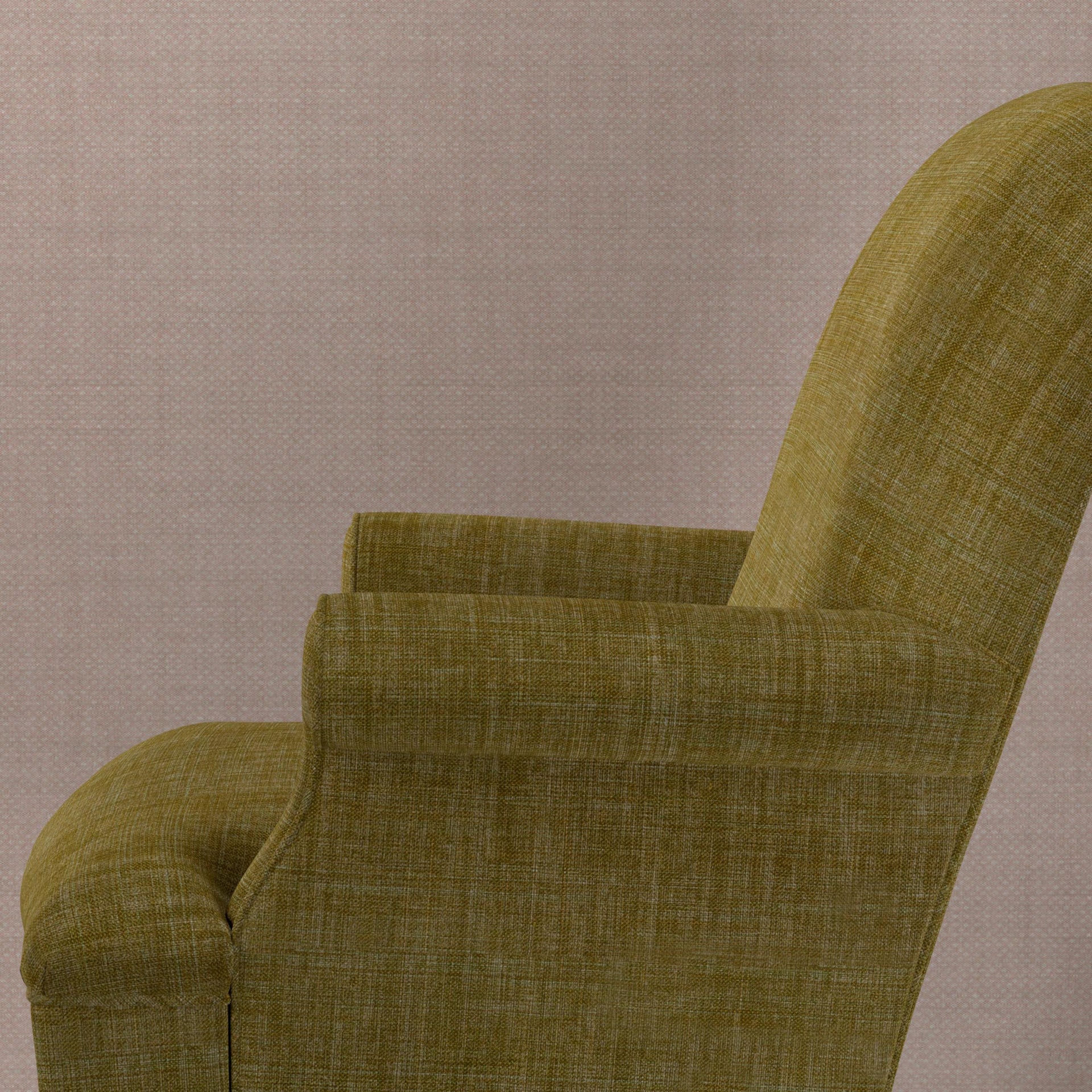 Plain Linen Fabric 022 - Goose Green