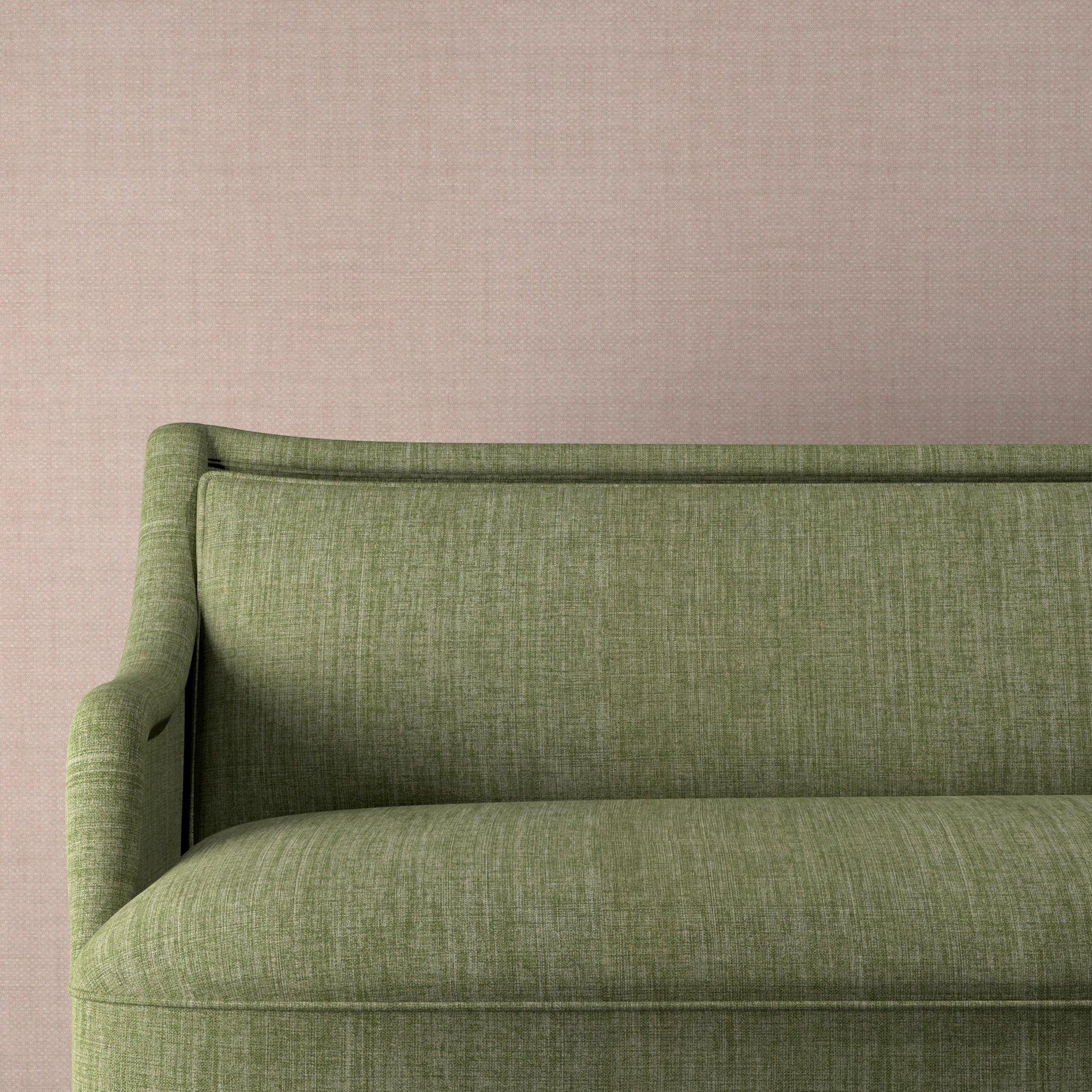 Plain Linen Fabric 025 - Green Velvet