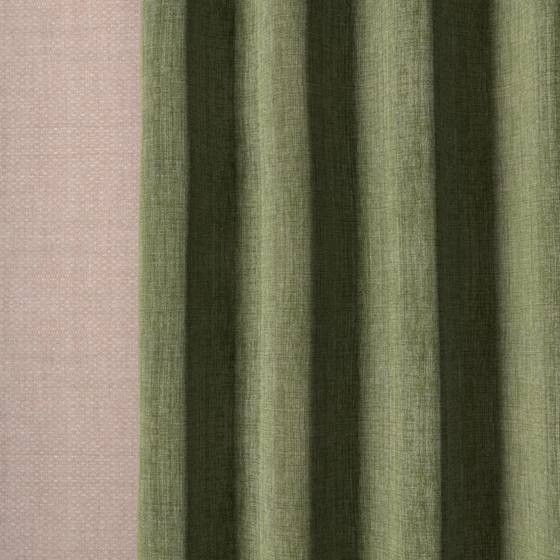 Plain Linen Fabric 025 - Green Velvet