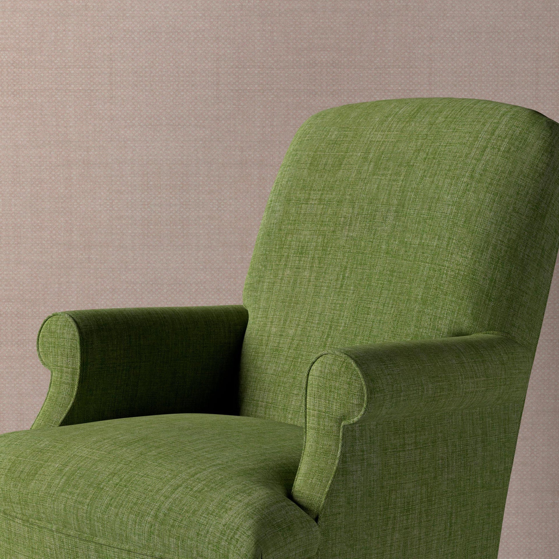 Plain Linen Fabric 026 - Kintyre Green