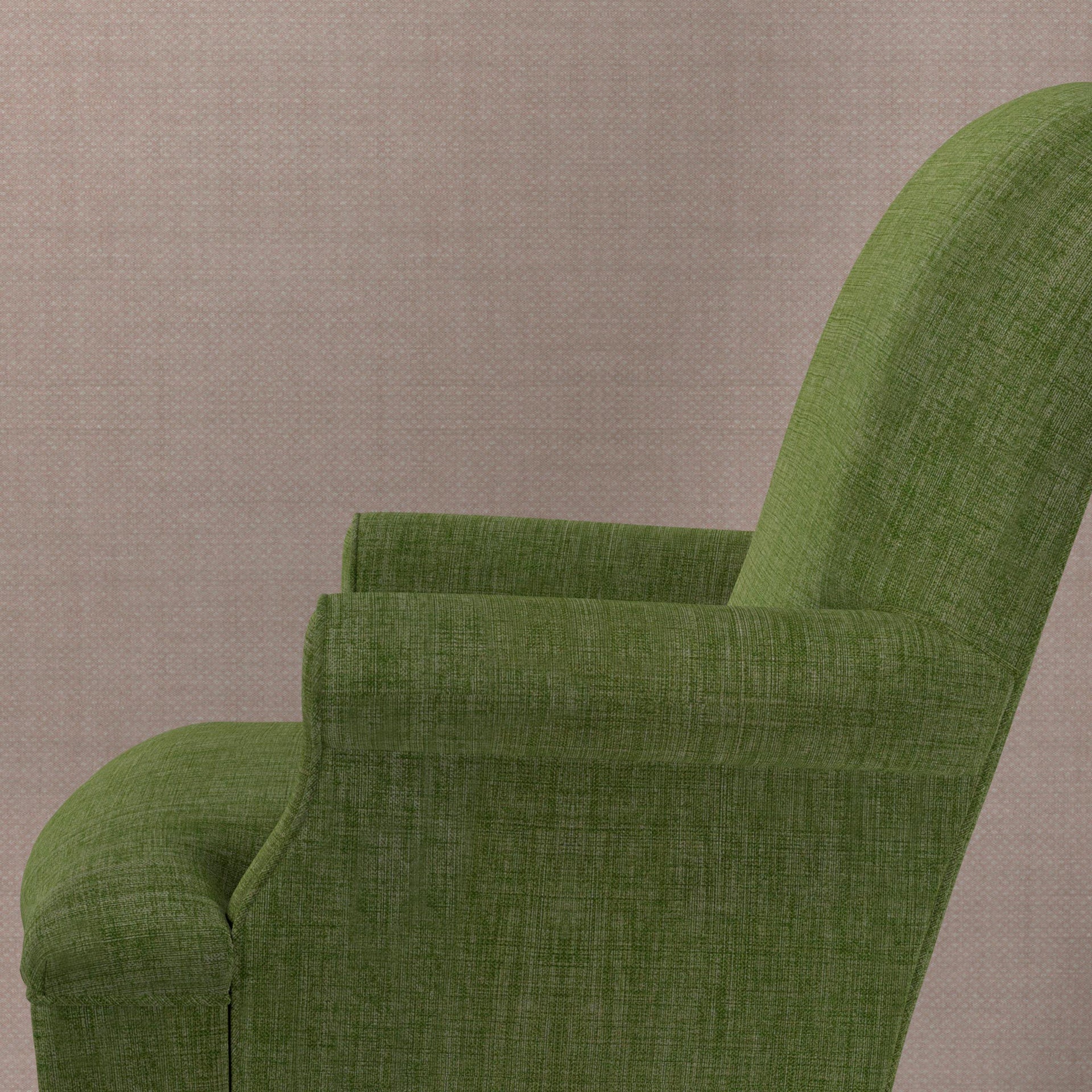 Plain Linen Fabric 026 - Kintyre Green