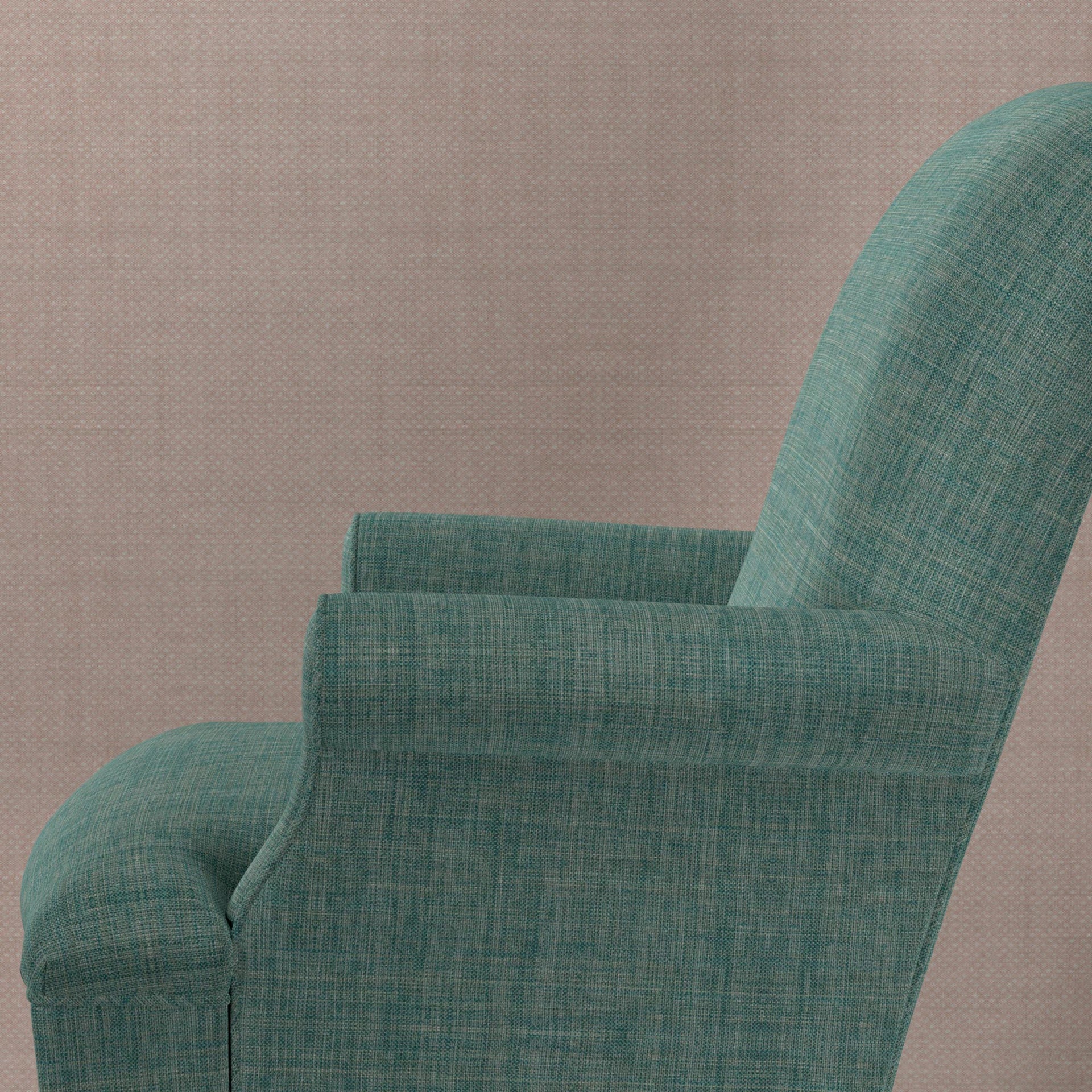 Plain Linen Fabric 036 - Teal Request