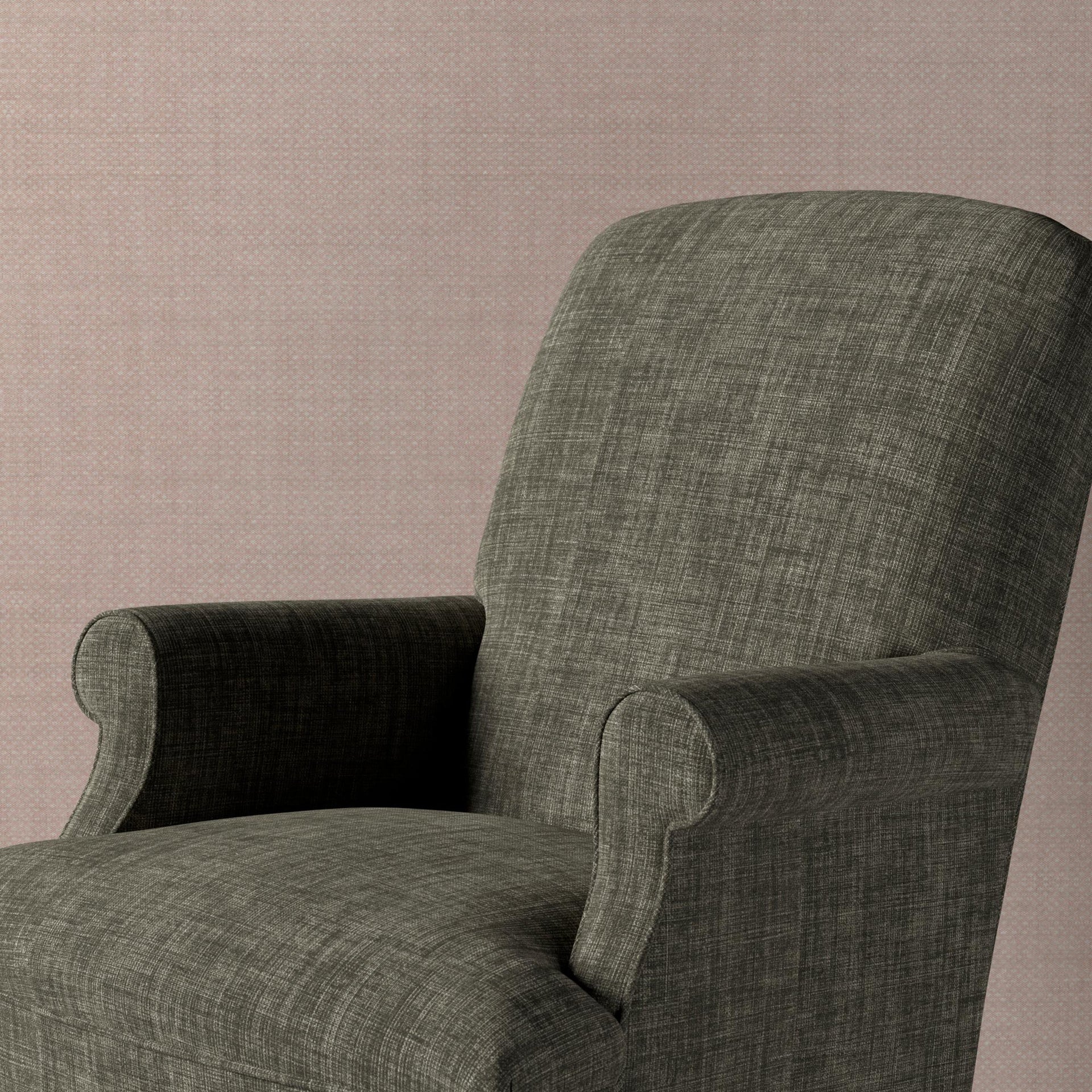 Plain Linen Fabric 041 - Downpipe