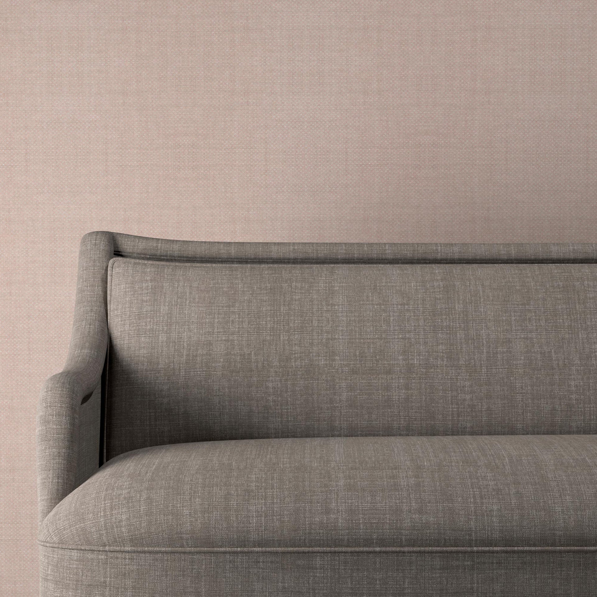 Plain Linen Fabric 044 - Grey Matter