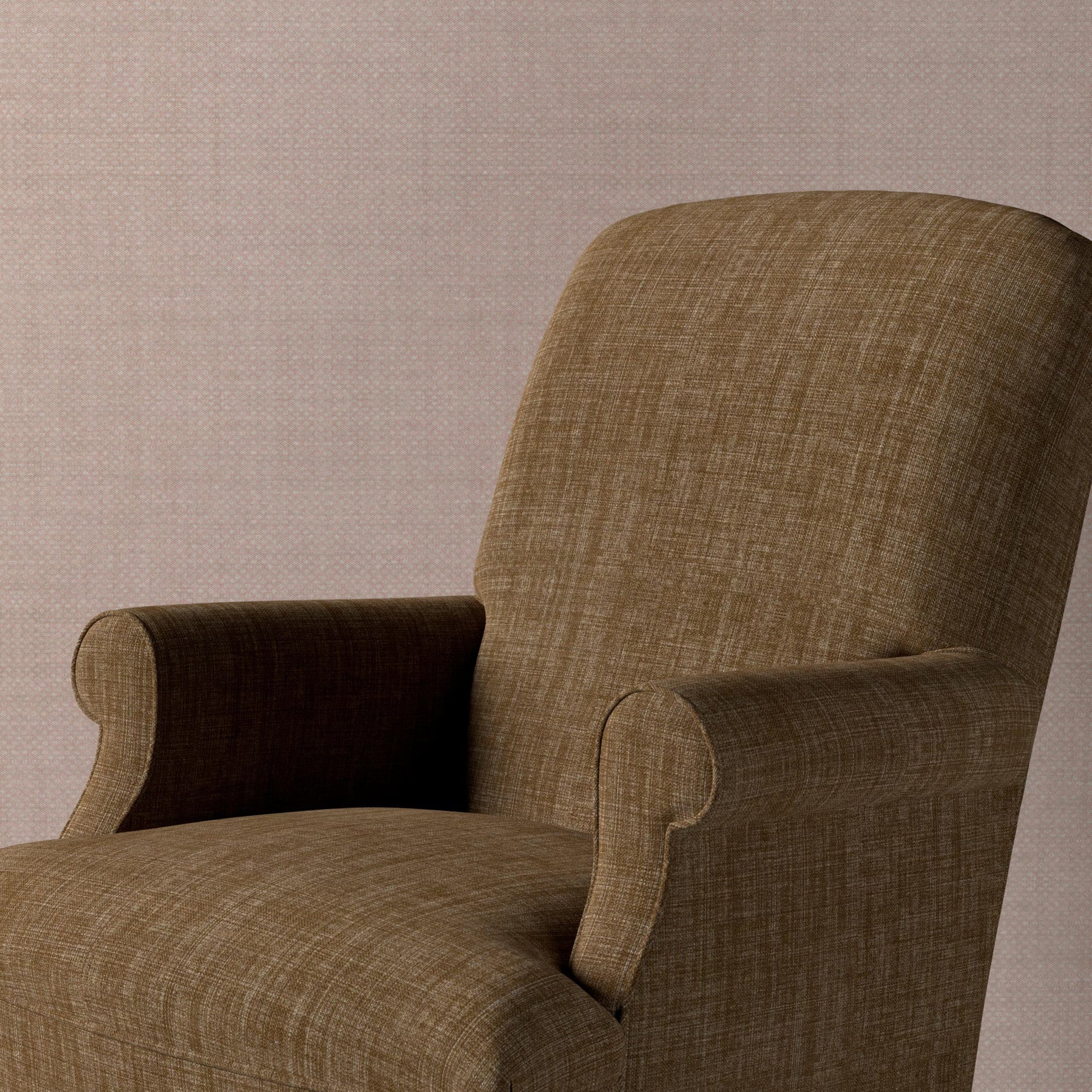 Plain Linen Fabric 047 - Carpet Green