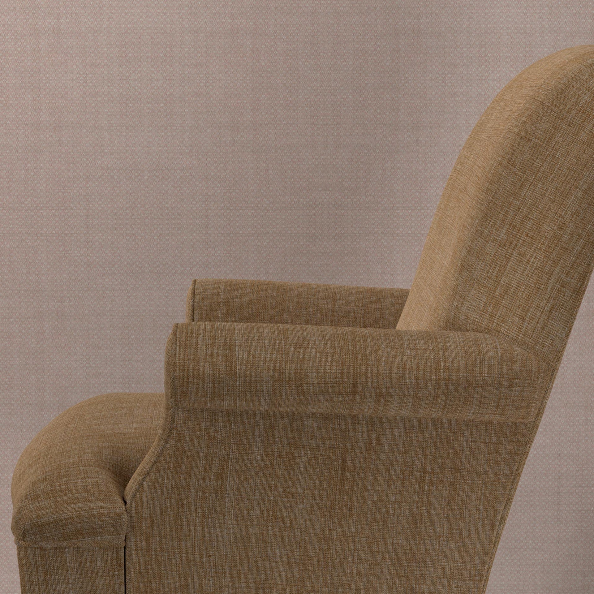 Plain Linen Fabric 050 - Gratin