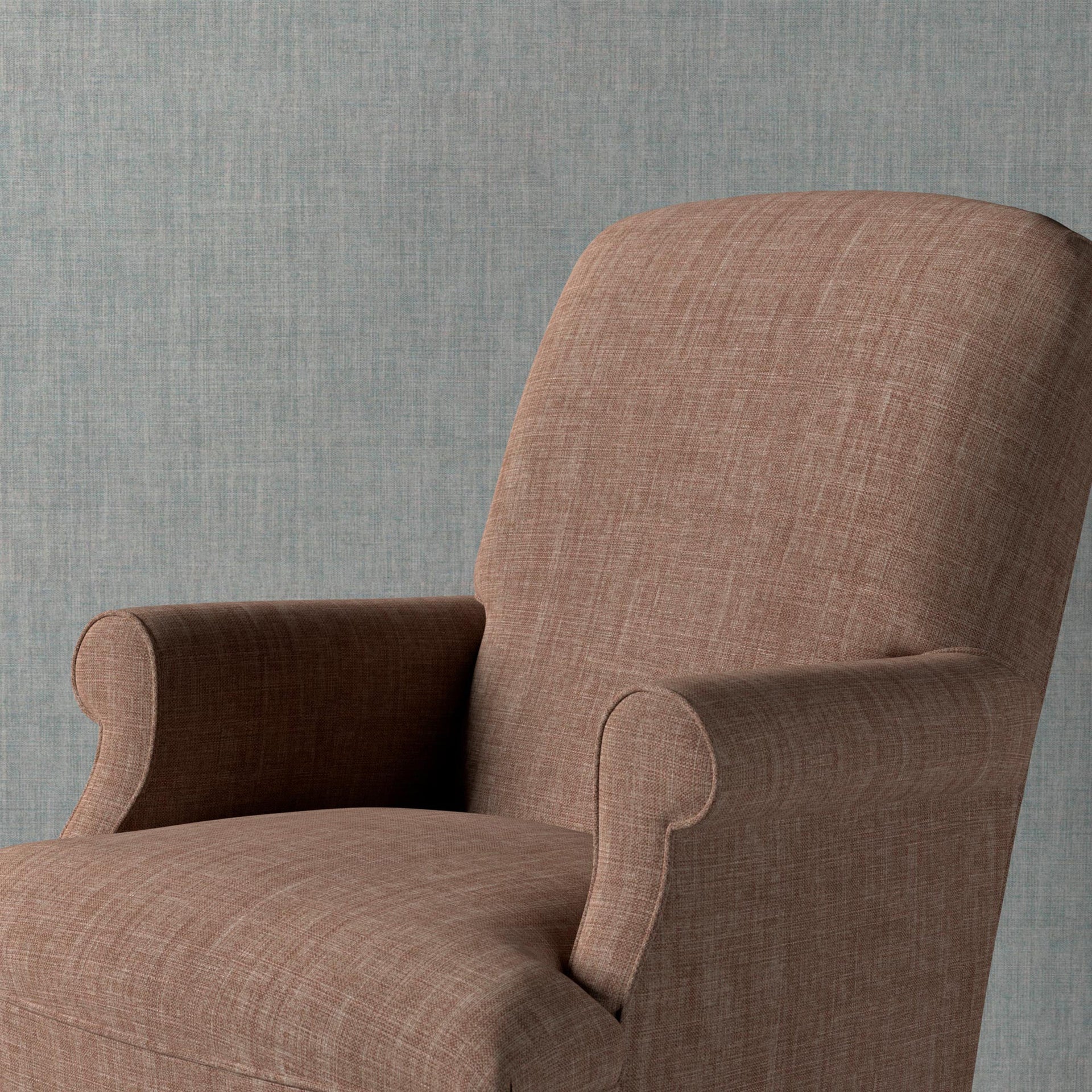 Plain Linen Fabric 051 - Quince
