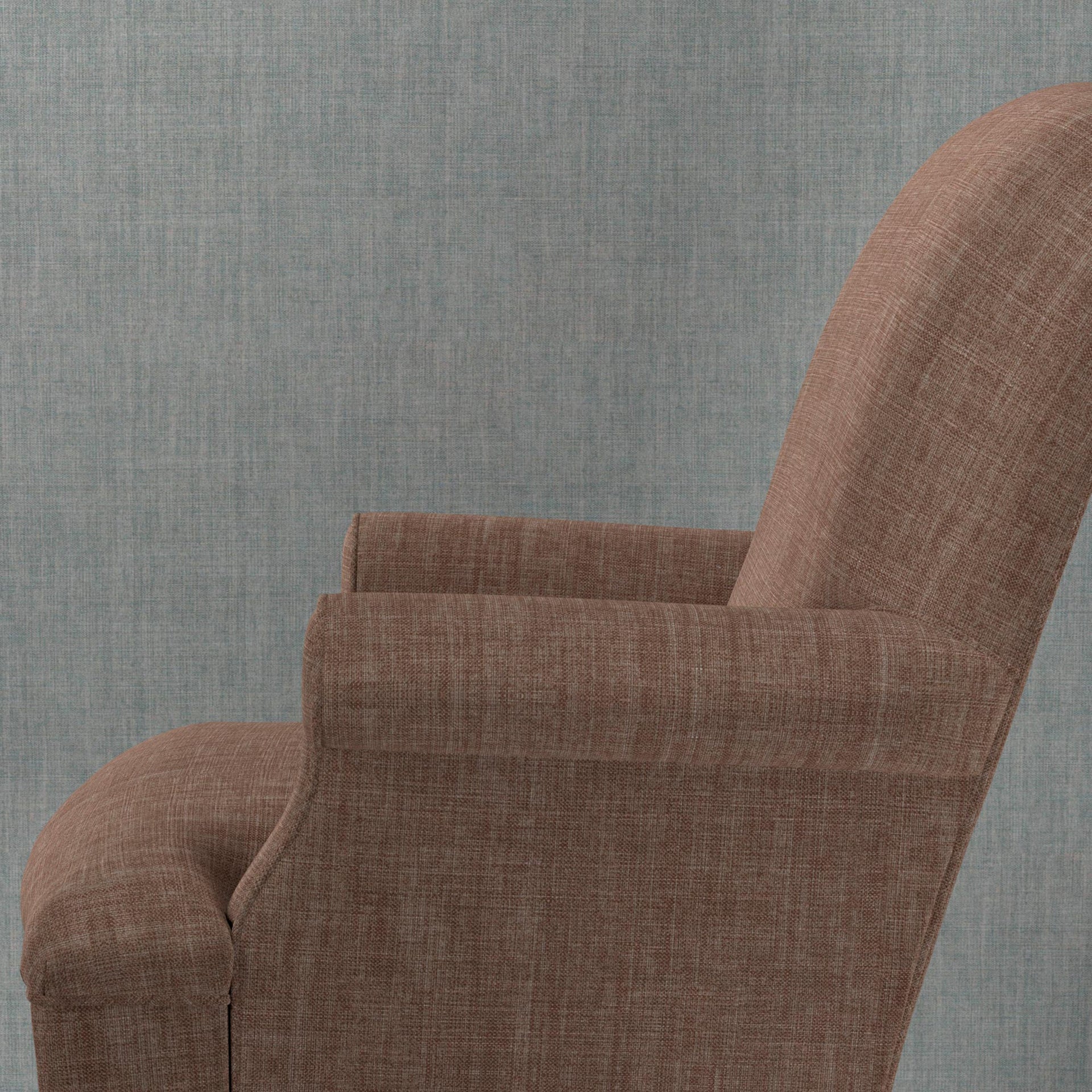 Plain Linen Fabric 051 - Quince