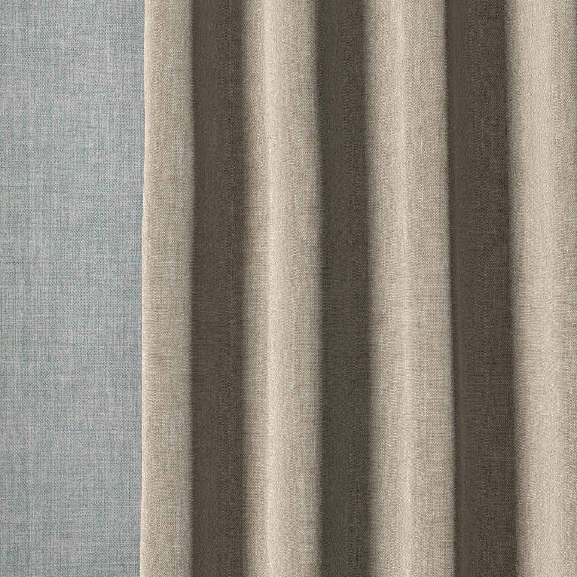 Plain Linen Fabric 055 - Silver Something