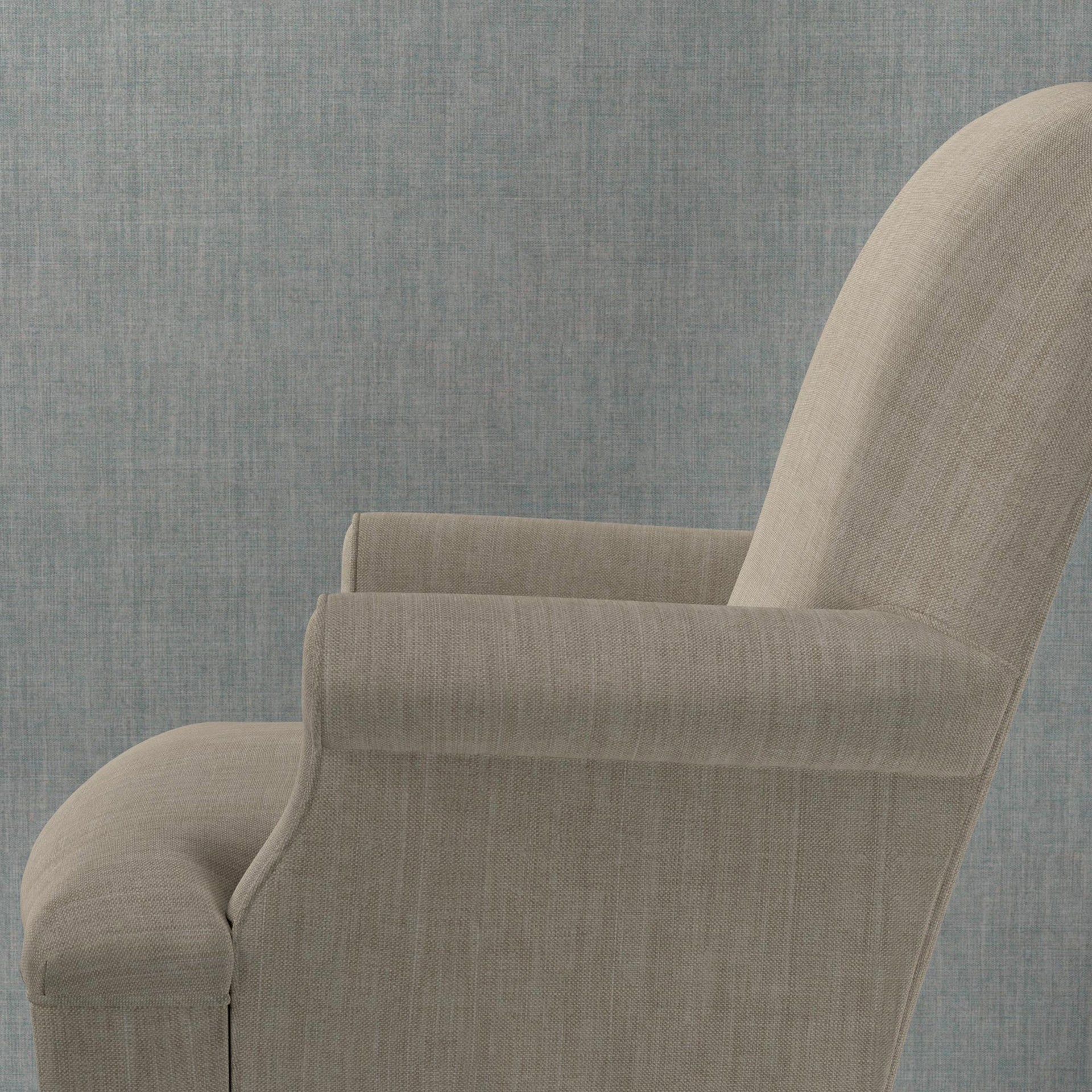 Plain Linen Fabric 055 - Silver Something