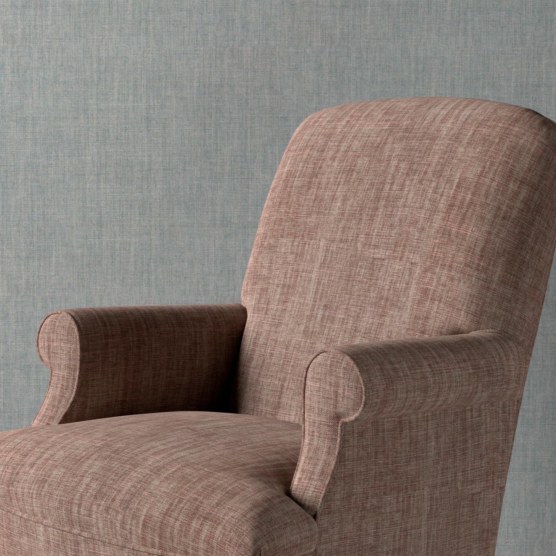 Plain Linen Fabric 125 - Clay Slip