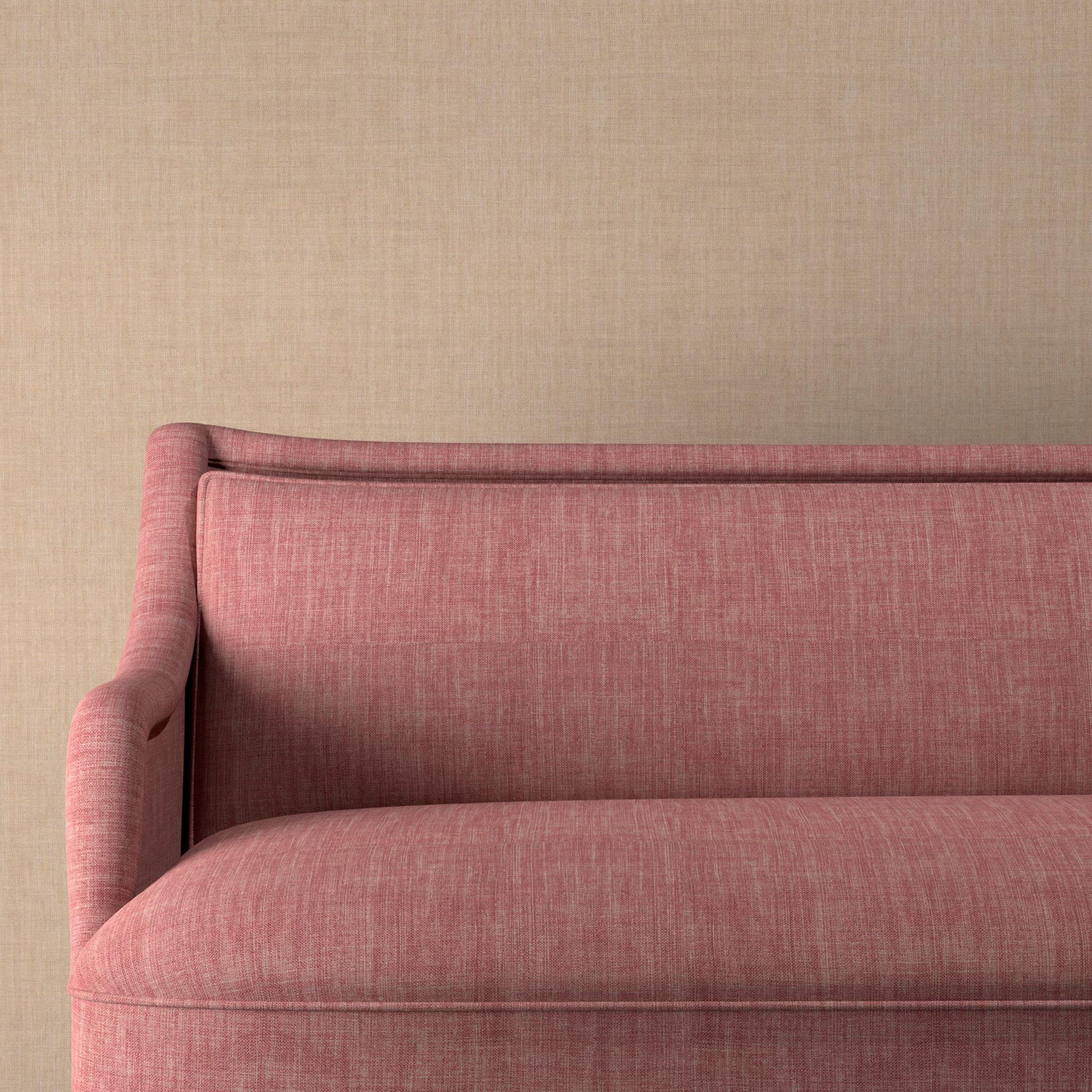 Plain Linen Fabric 008 - Pond Pink