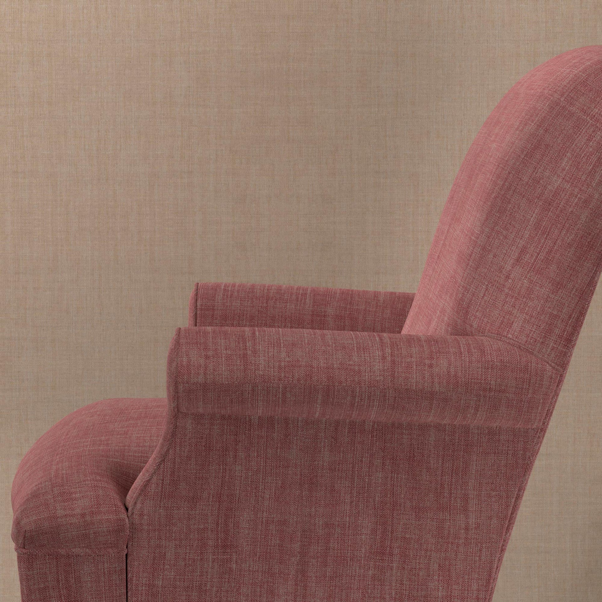 Plain Linen Fabric 008 - Pond Pink