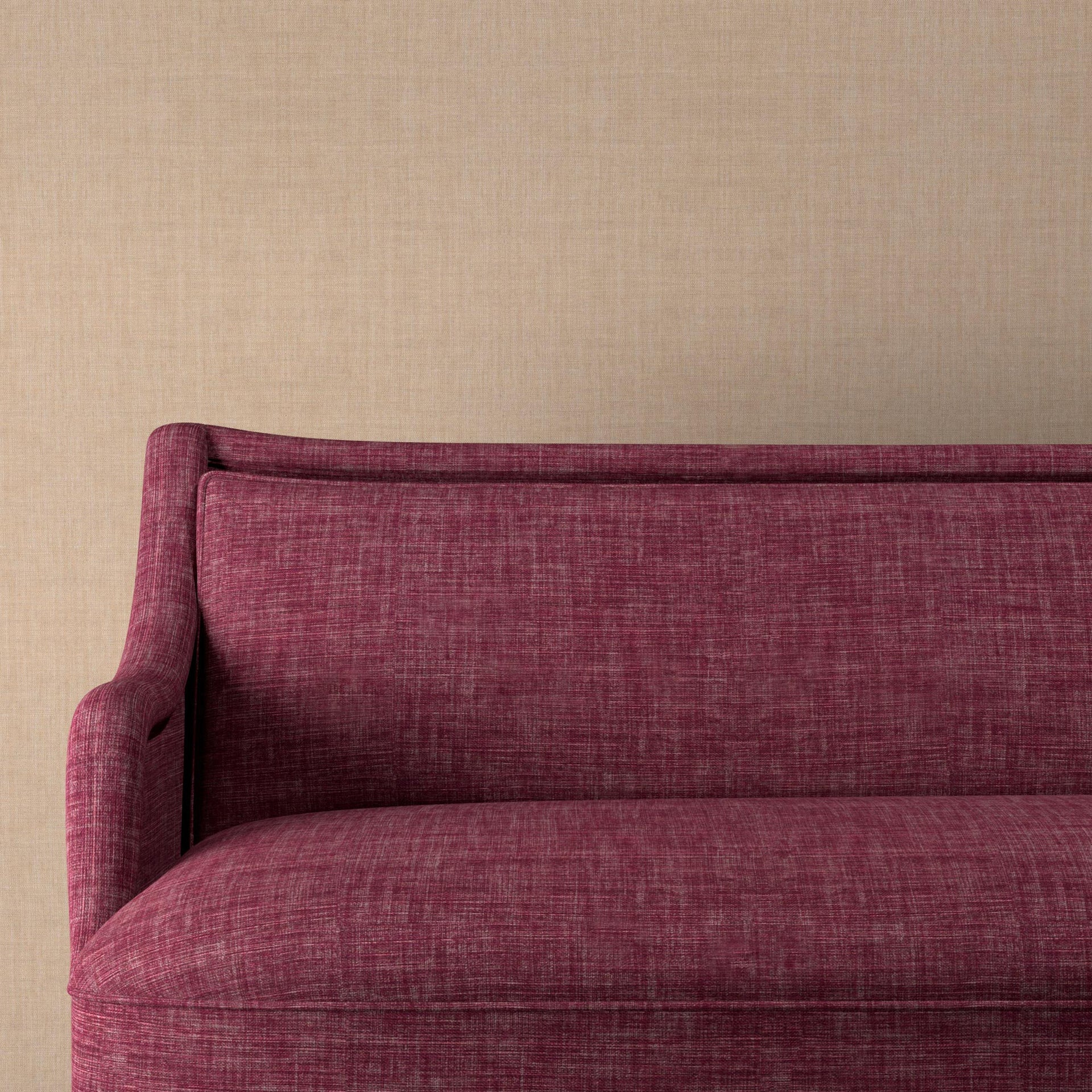 Plain Linen Fabric 120 - Back to the Fuchsia