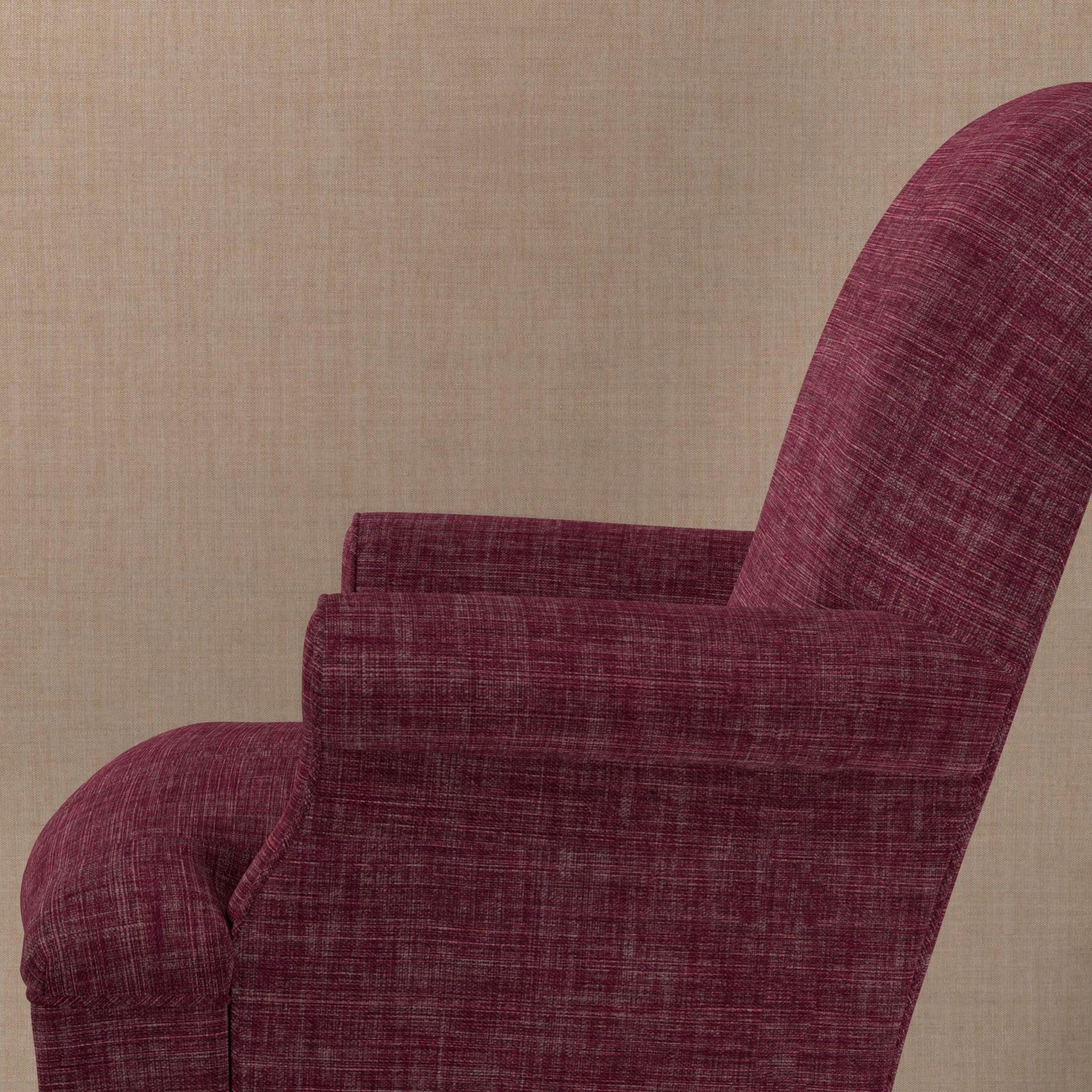 Plain Linen Fabric 120 - Back to the Fuchsia