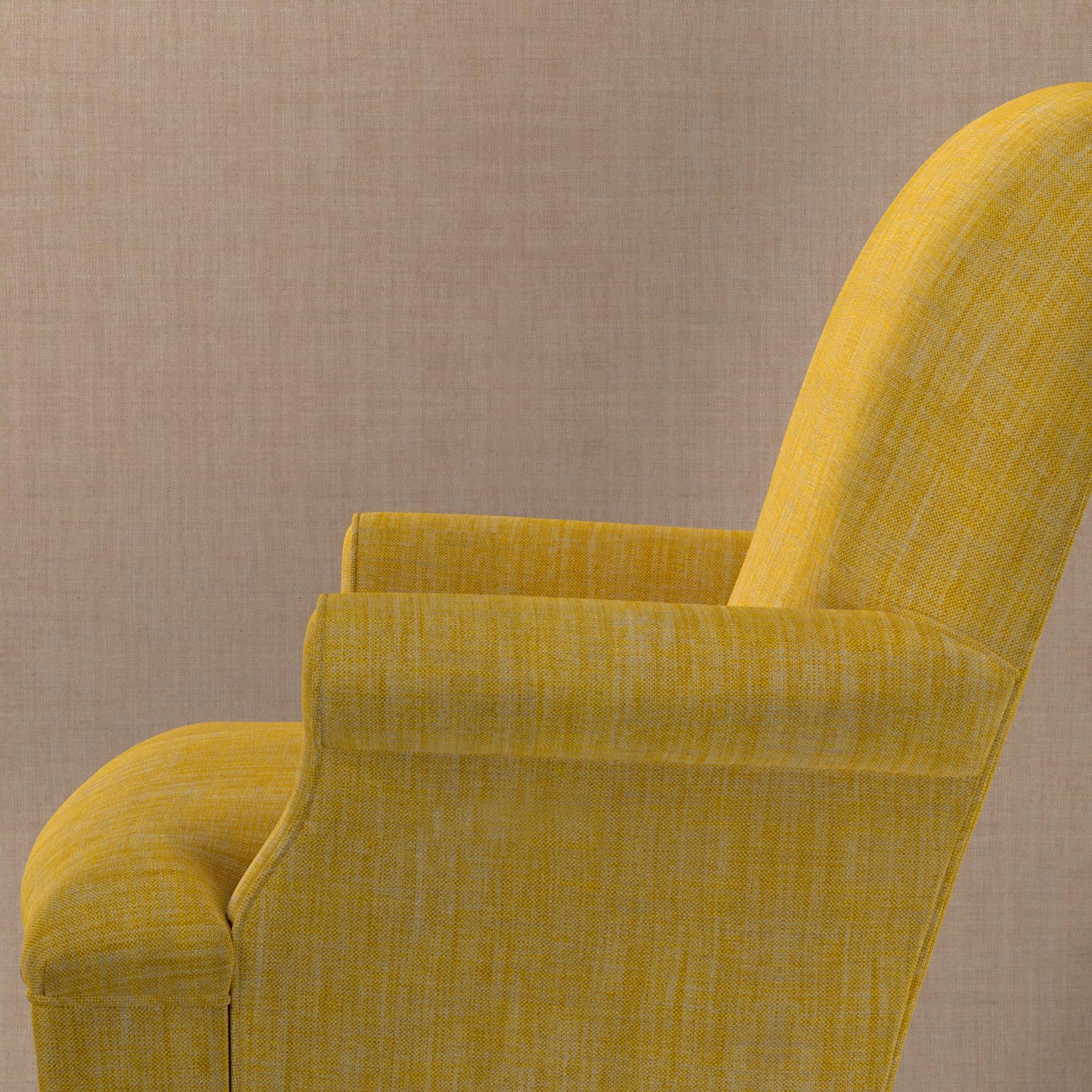 Plain Linen Fabric 013 - Chanterelle
