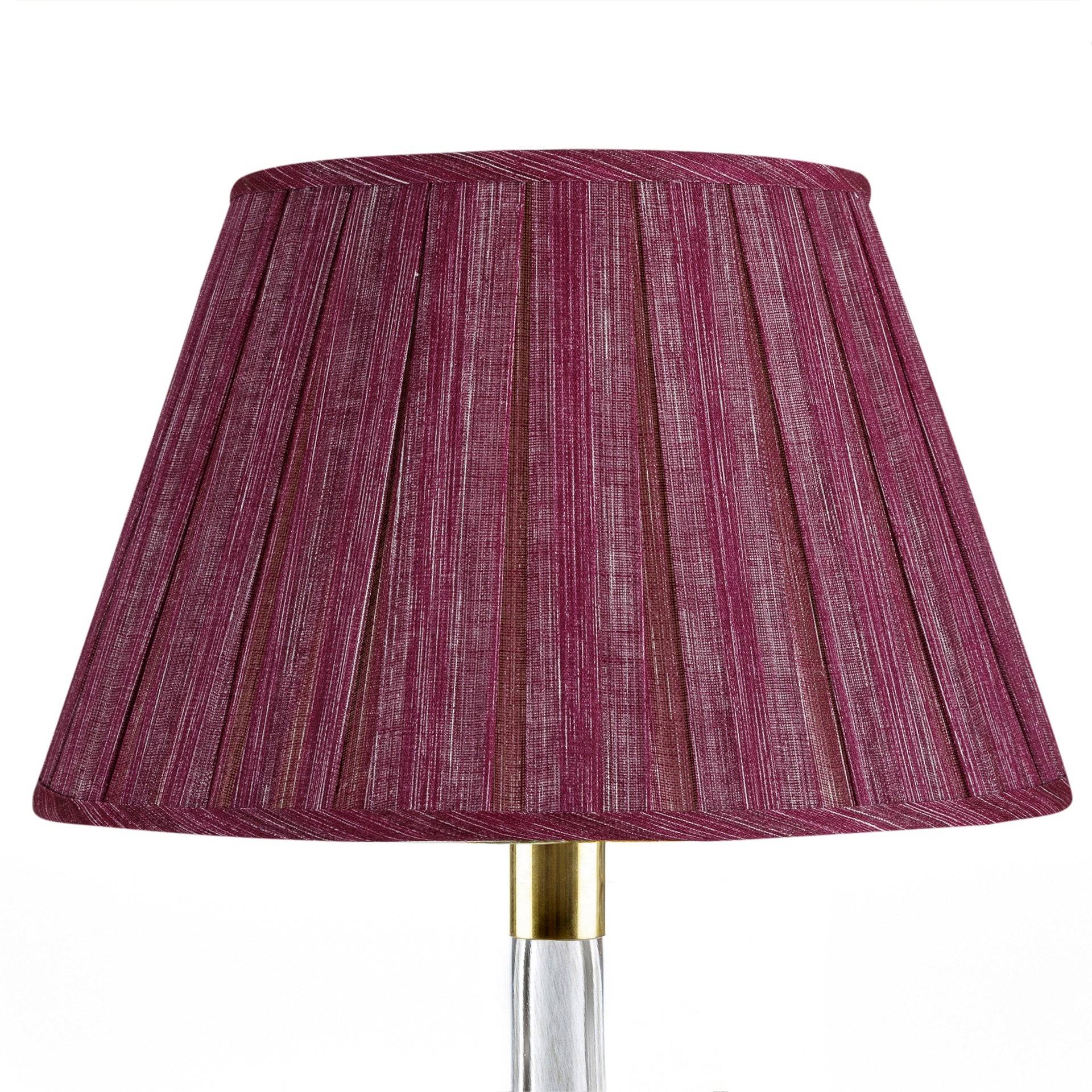 Round Box Pleat Lampshade in Back to the Fuchsia