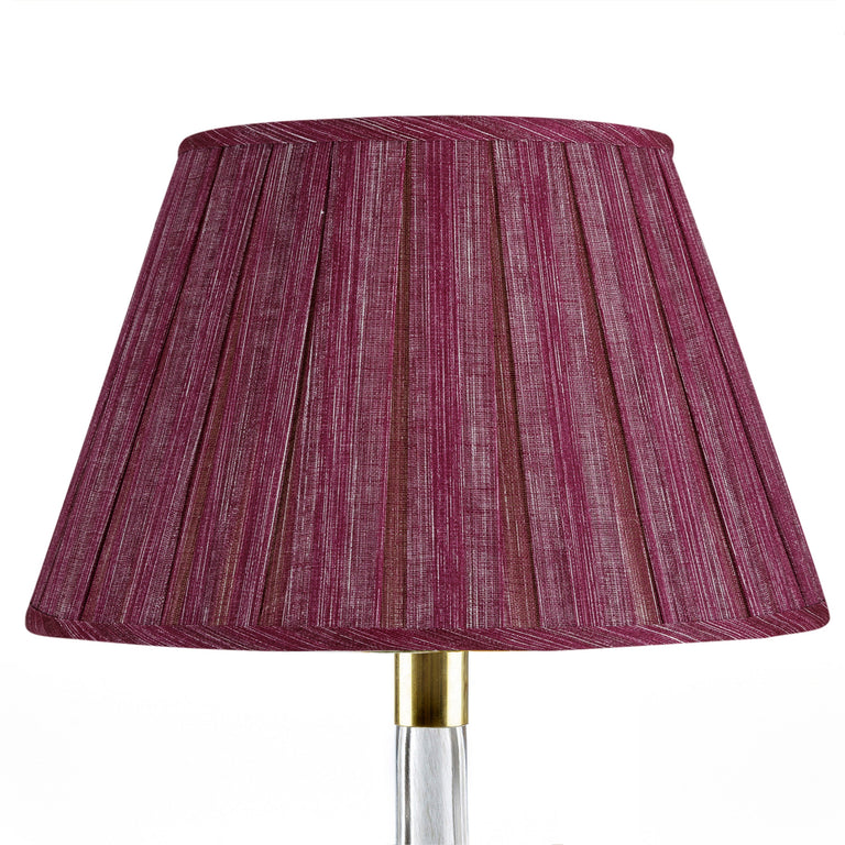 Round Box Pleat Lampshade in Back to the Fuchsia