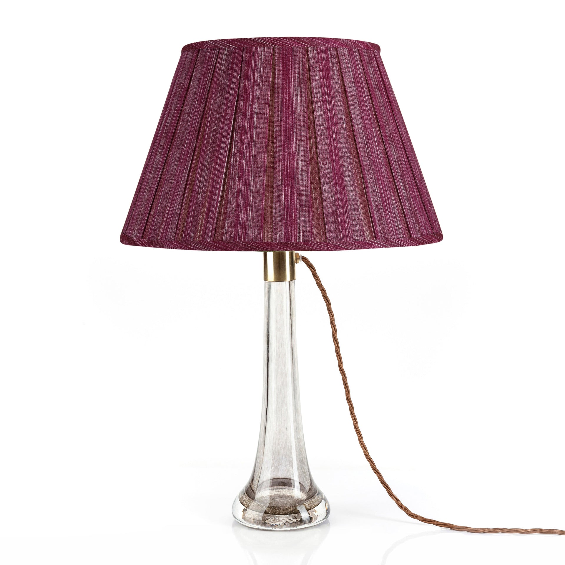 Round Box Pleat Lampshade in Back to the Fuchsia